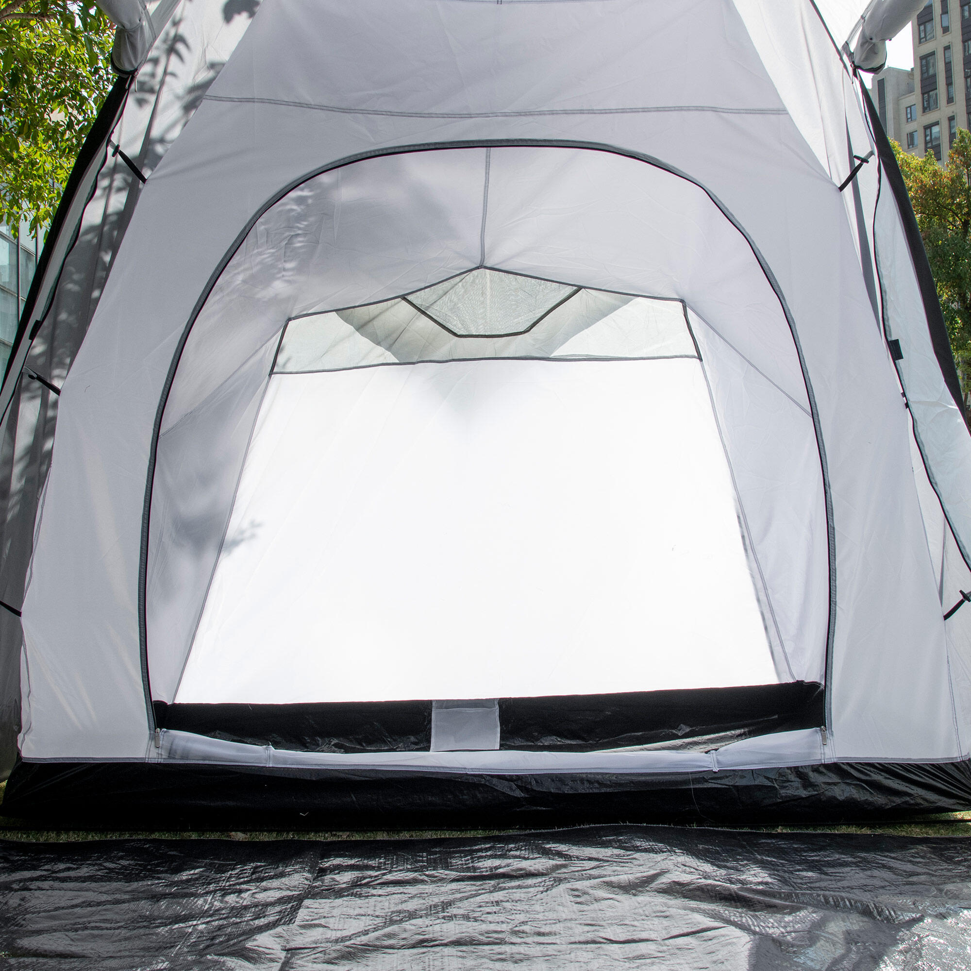 Tenda de campismo cinza claro Outsunny 5/7