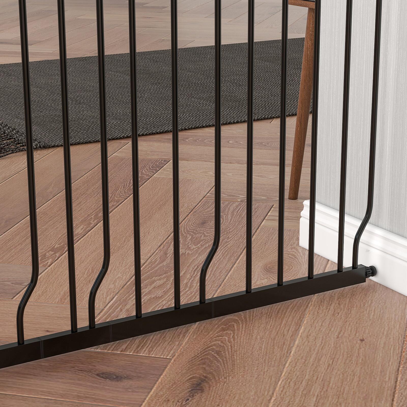 Barrera de Seguridad PawHut 145x1.5x76 cm Negro 4/7