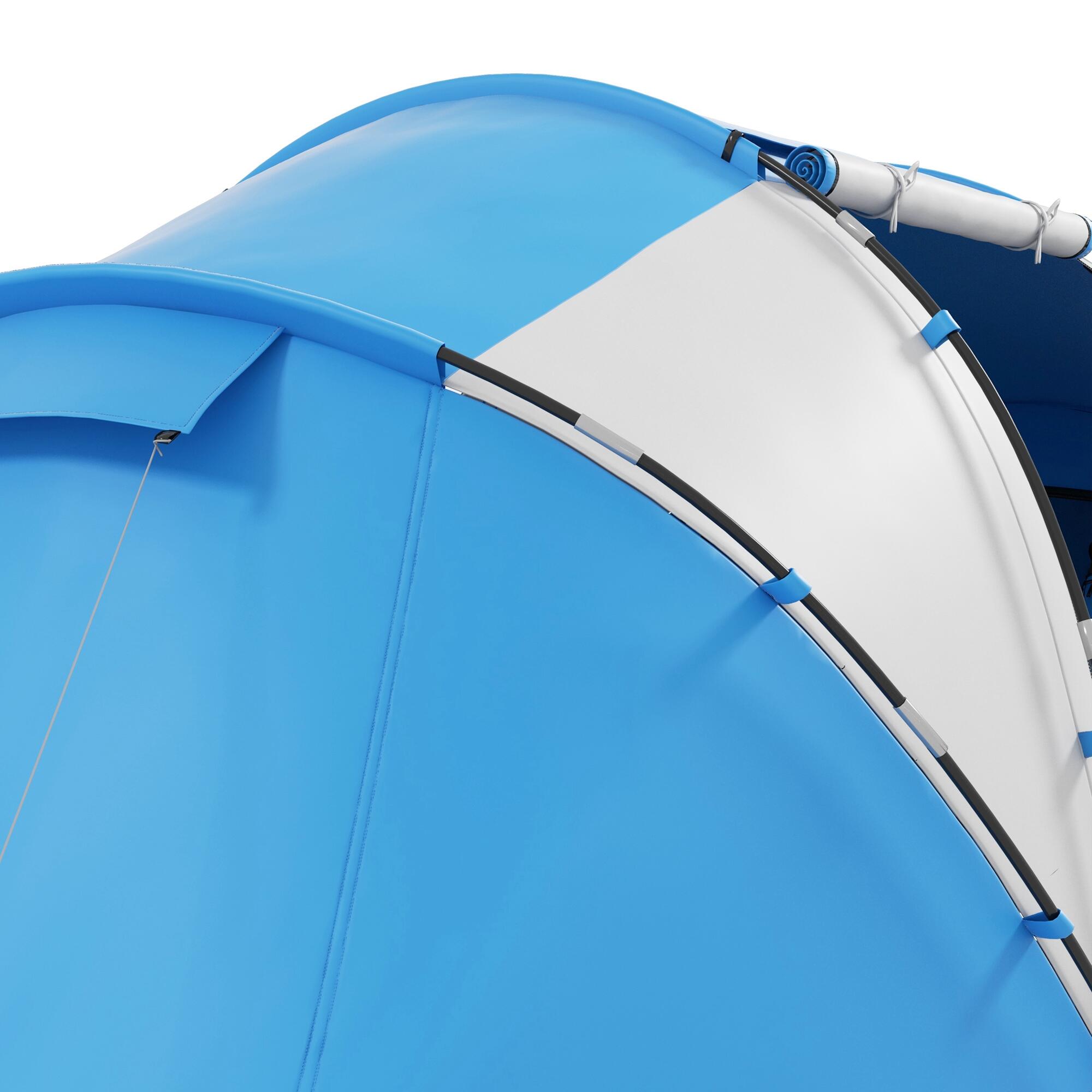 Tienda de Campaña Outsunny 430x240x170 cm Azul y Blanco 5/8
