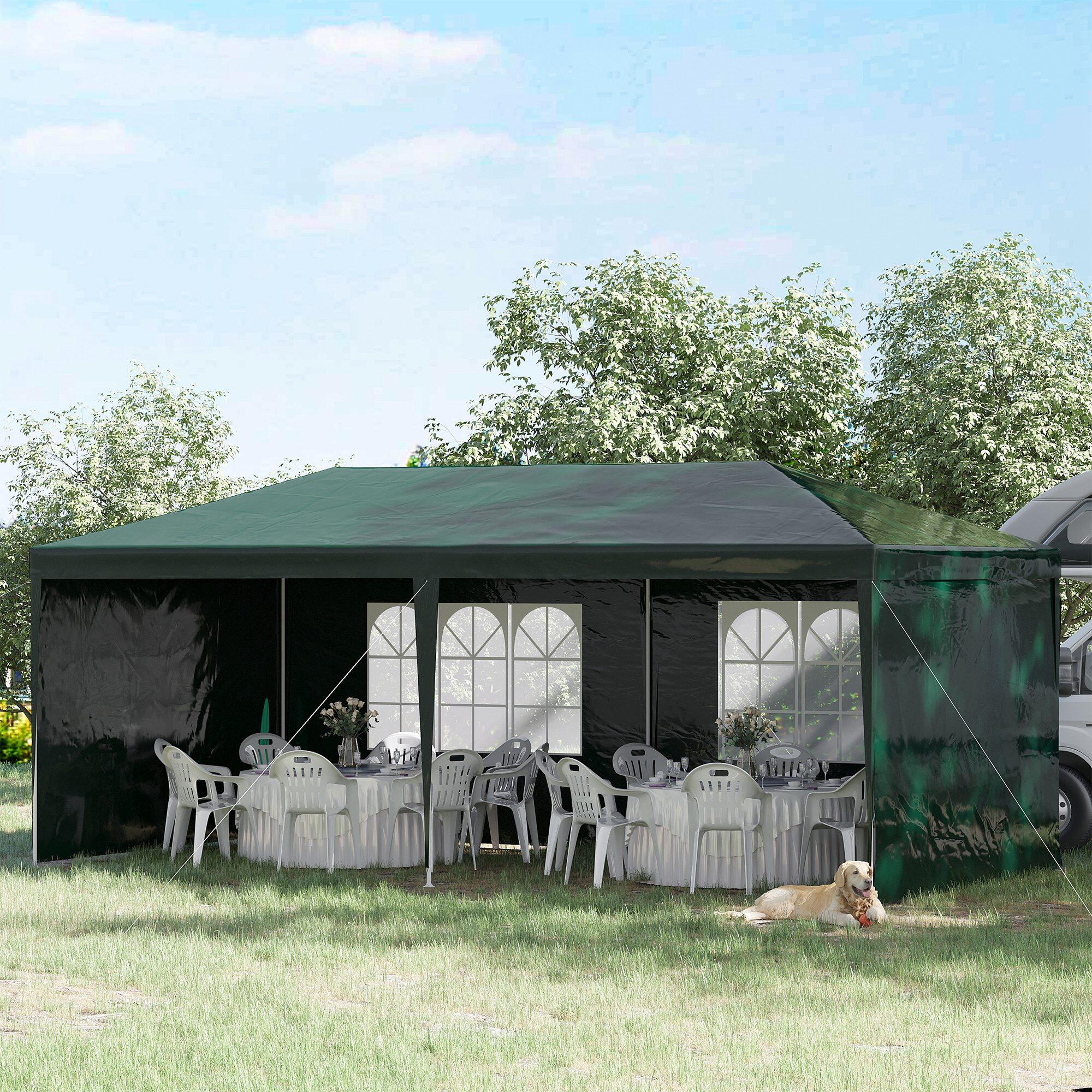 Carpa Evento Deportivo 585x295x255 cm Verde Oscuro 2/7