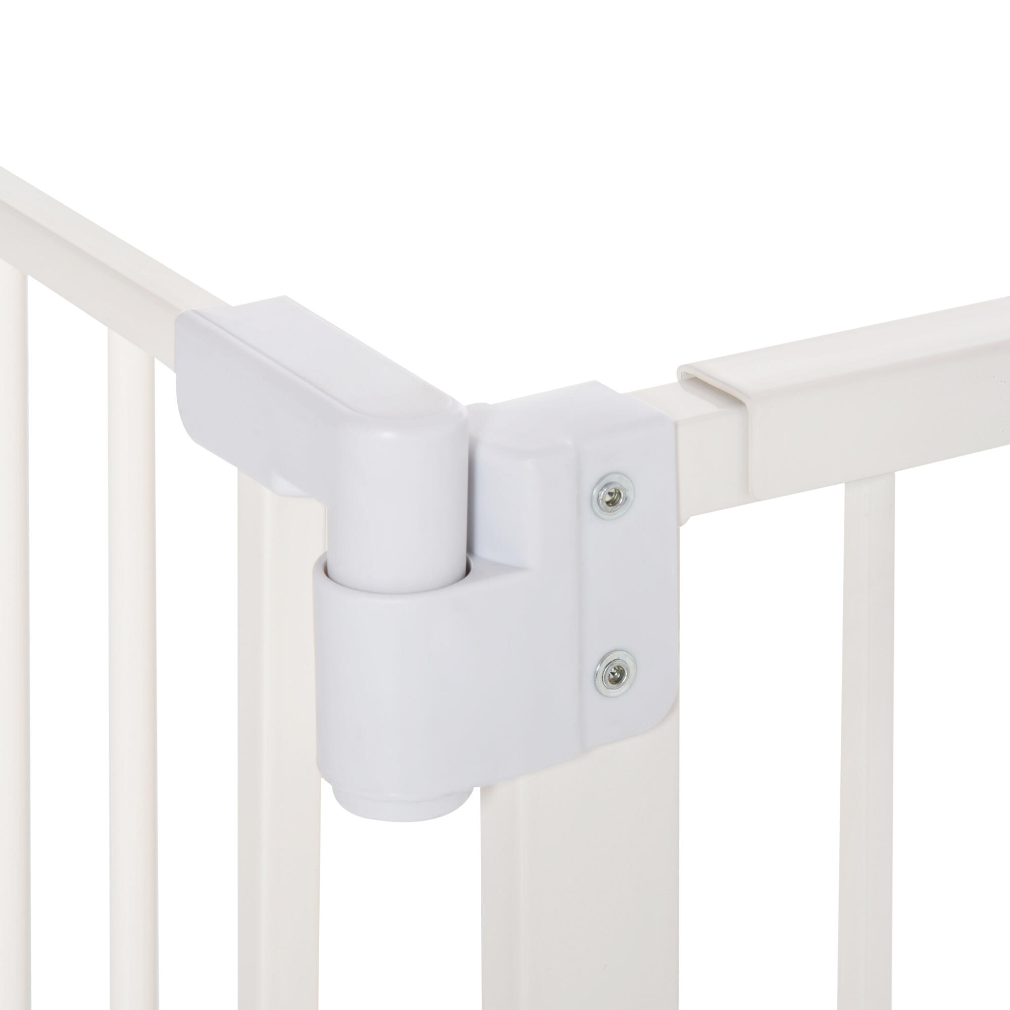 Barrera de Seguridad para Perros PawHut 97.5x4x76.2 cm Blanco 4/7