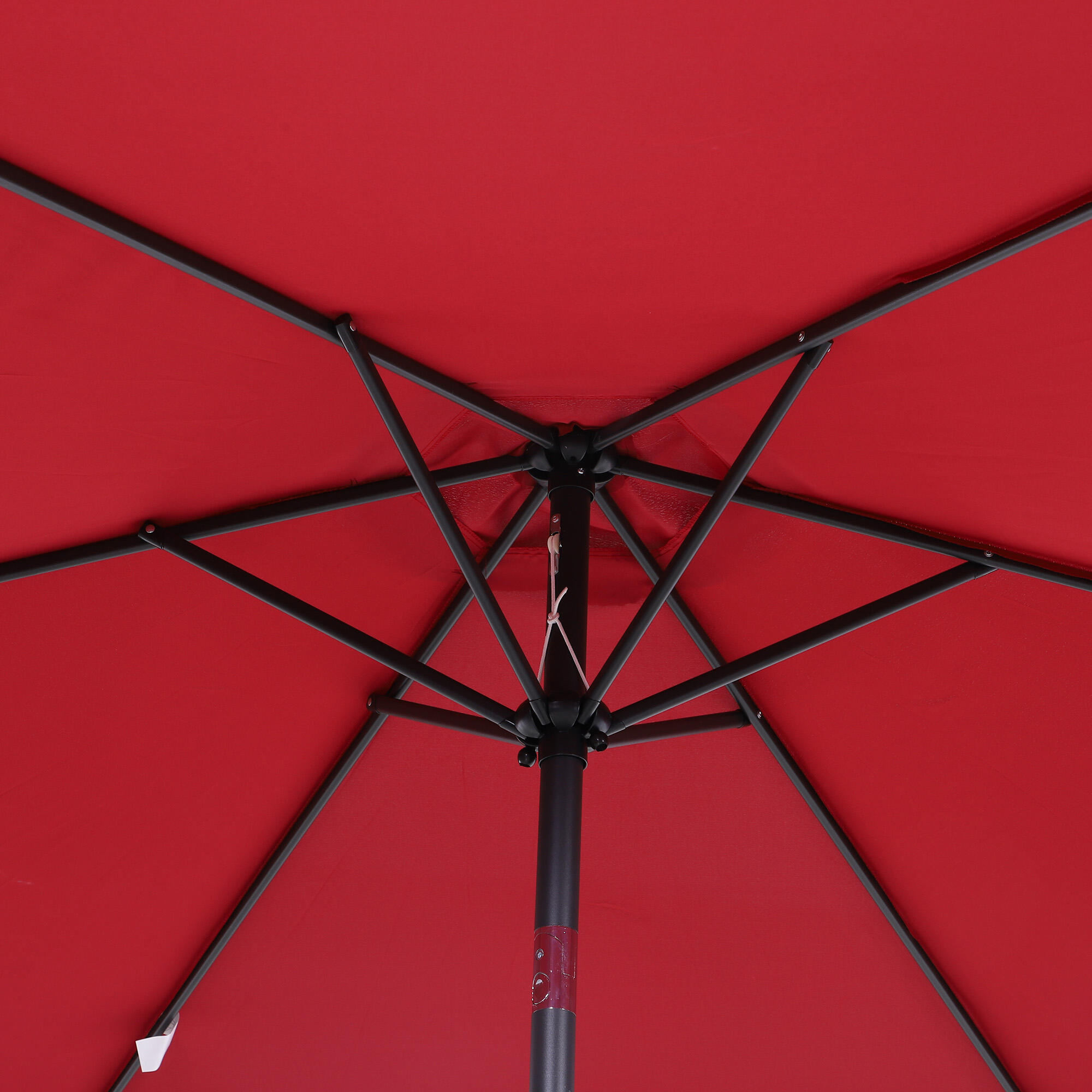 Sombrilla Outsunny 260x260x235 cm Rojo 5/7