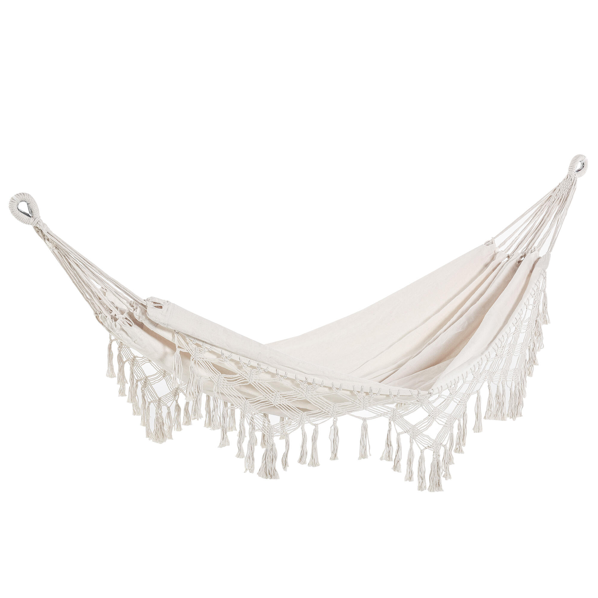 Cama de rede creme branco Outsunny