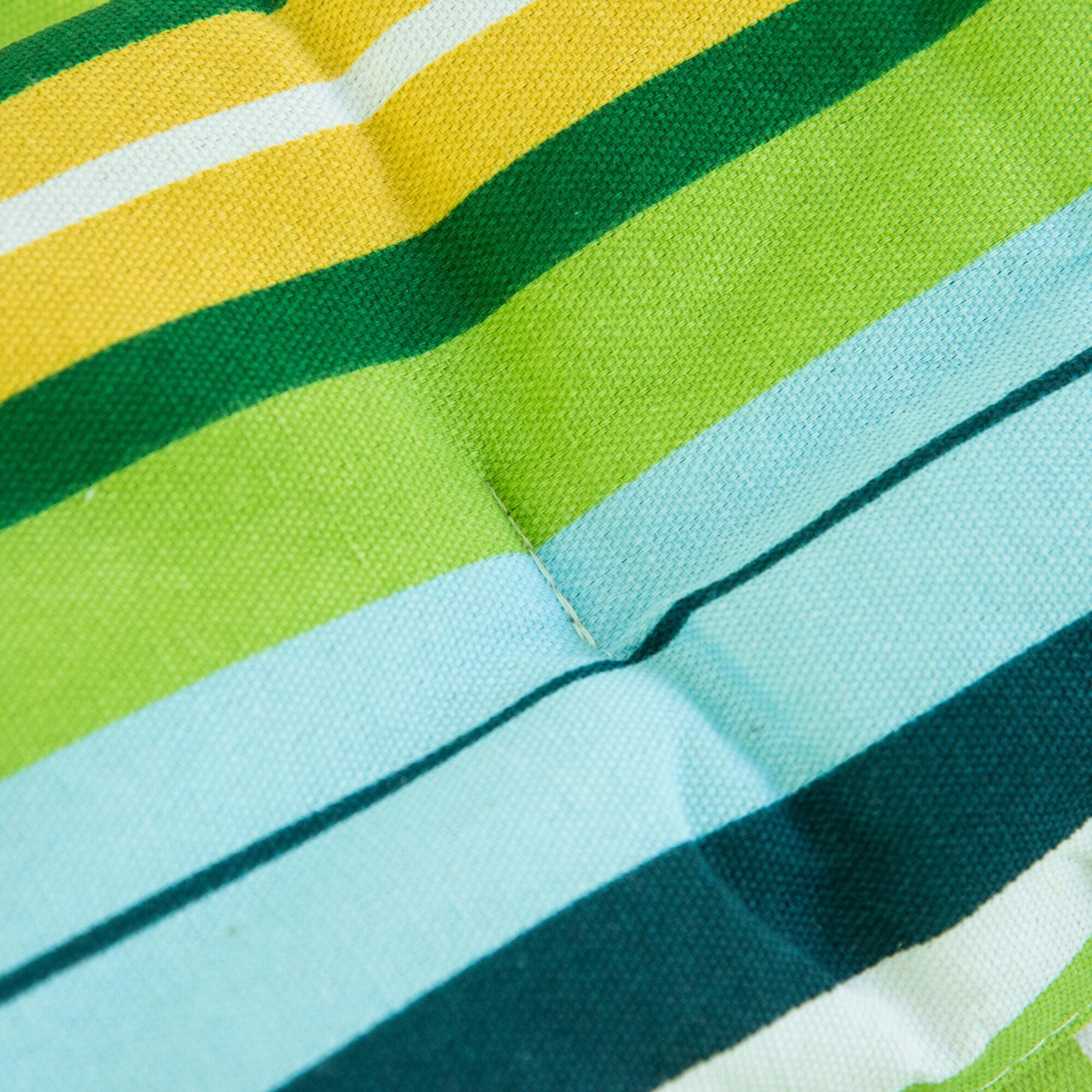 Cama de Rede para campismo 2 Pessoas 210x140cm outsunny Azul e Verde 4/7