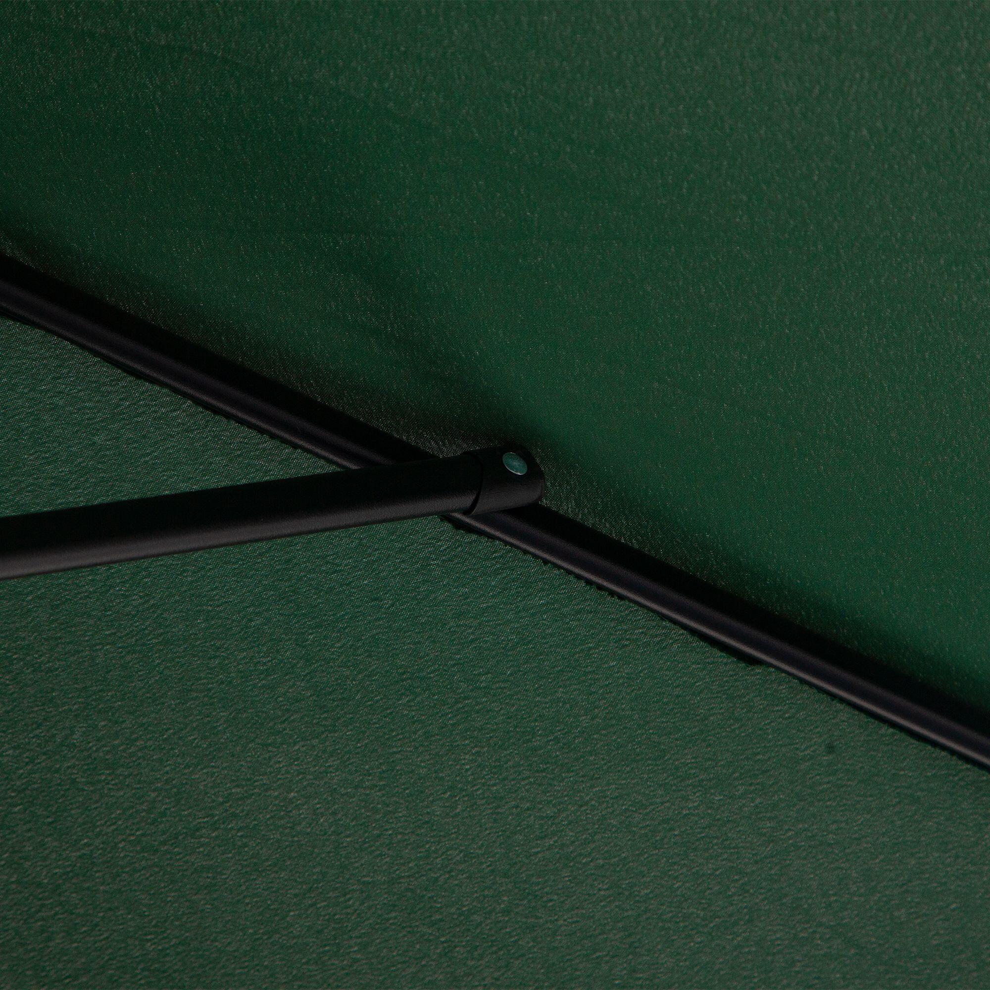 Sombrilla para Pared Outsunny 230x130x245 cm Verde 5/7