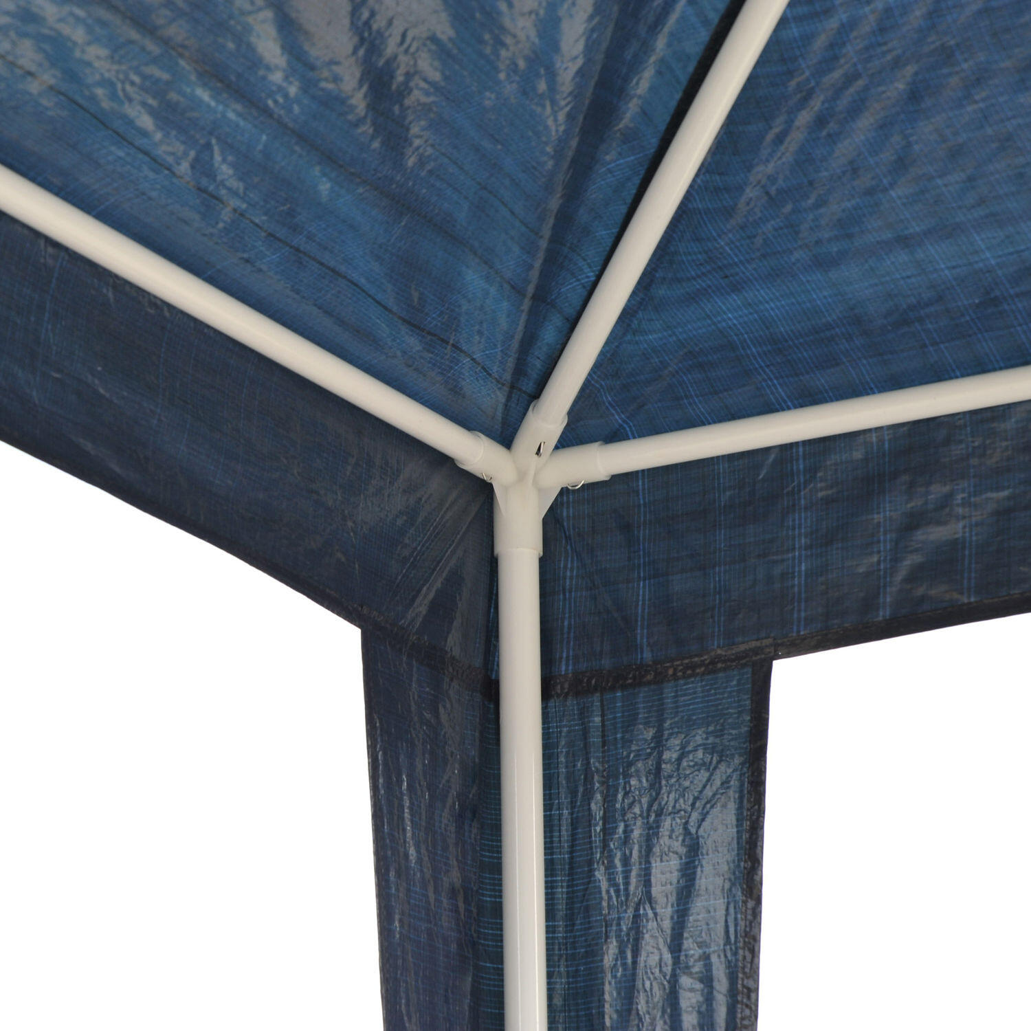 Carpa Evento Deportivo Outsunny 293X293x252 cm Azul y blanco 6/8