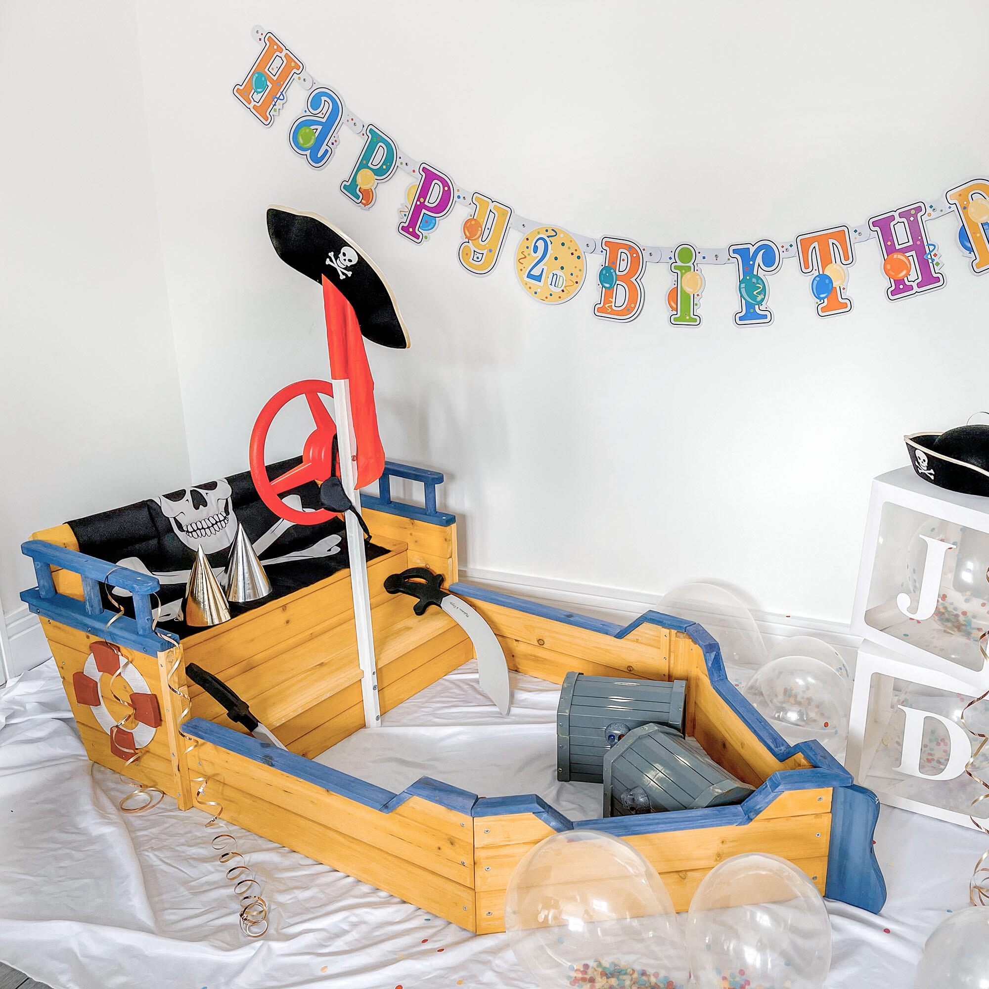 Caixa de Areia Infantil Outsunny 158x78x45.5 cm Cor de madeira natural 2/7