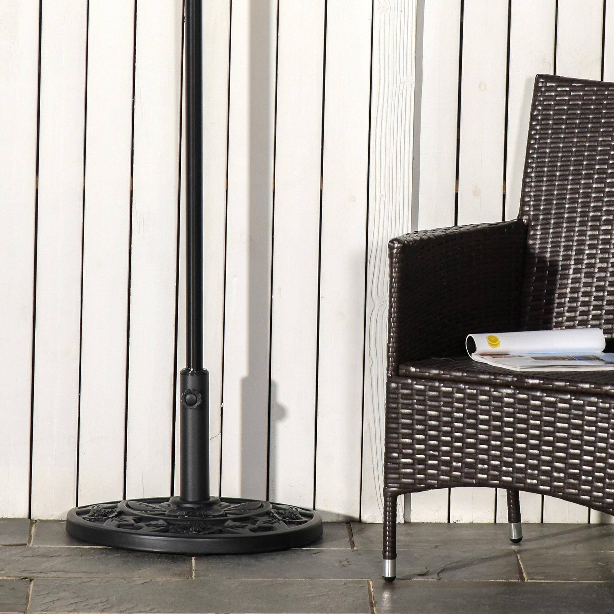 Base de Sombrilla Outsunny 50x32x32 cm Negro 4/7