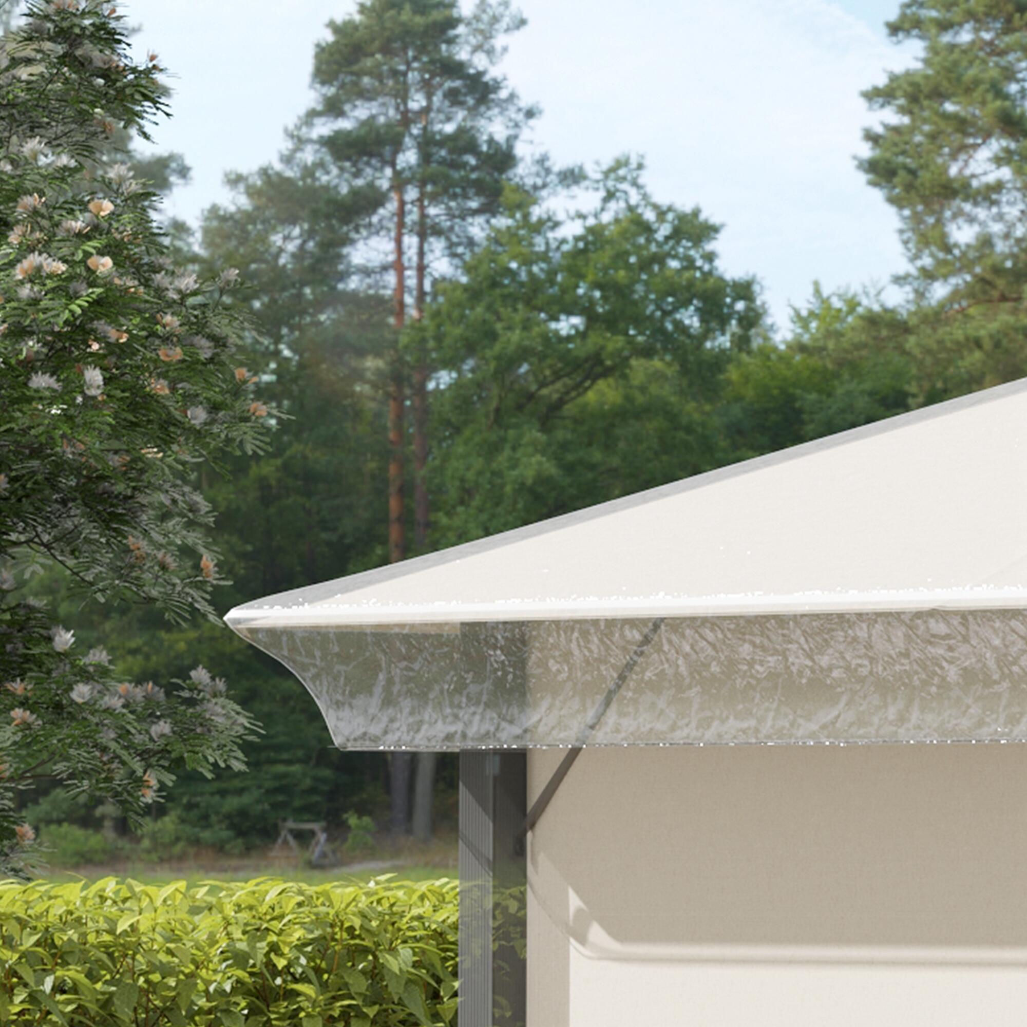 carpa eventos deportivos Outsunny 300x300x80 cm Transparente 5/7
