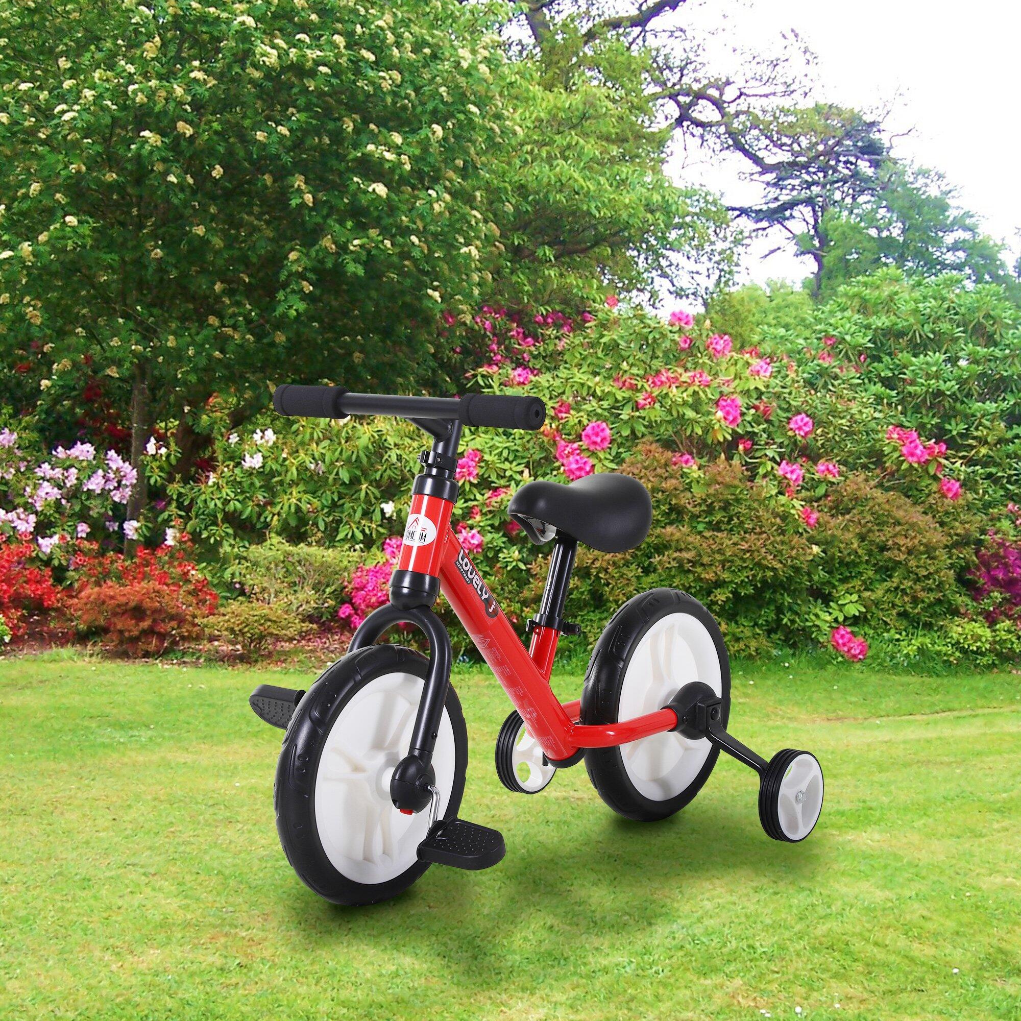 Bicicleta Criança 85x36x54 cm Vermelho HOMCOM 2/7