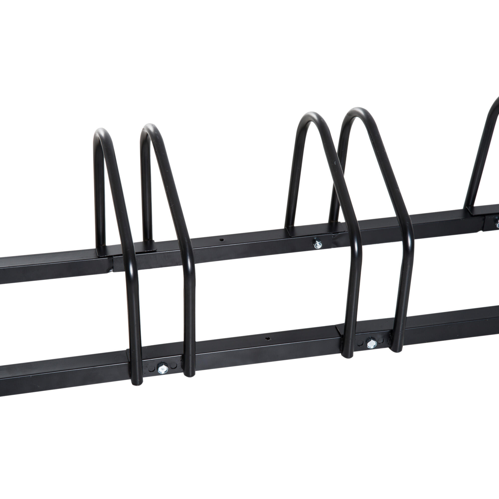 Aparcamiento para Bicicletas HOMCOM 179x33x27 cm Negro 4/7