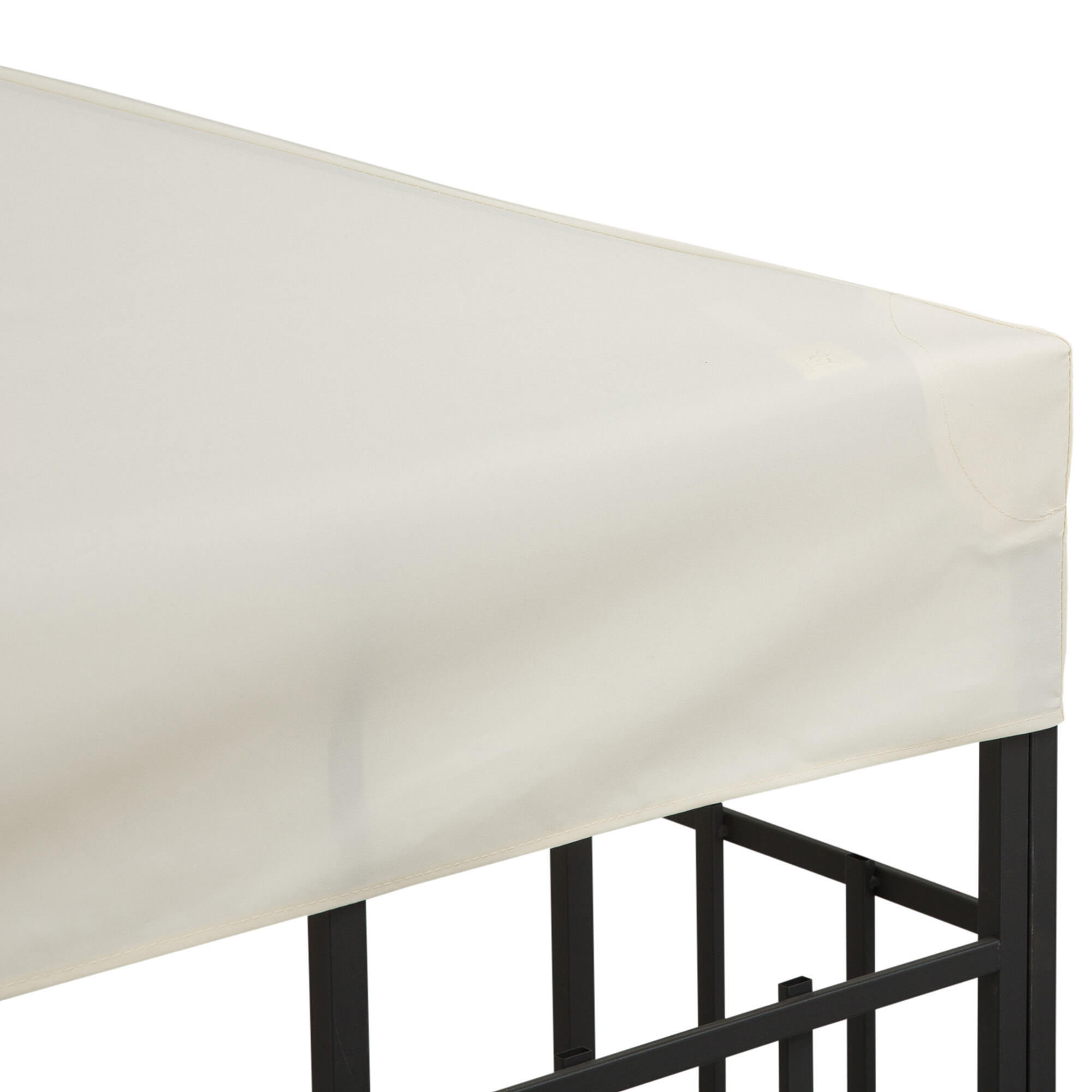 Techo Reemplazo para Carpa Outsunny 300x300 cm Crema 5/7
