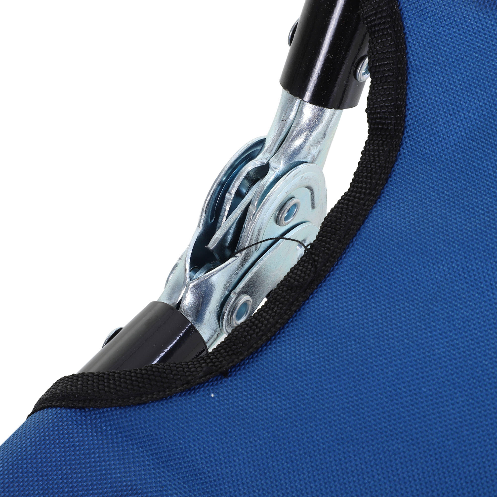 Tumbonas Plegables Outsunny 188x56x28 cm Azul 4/7