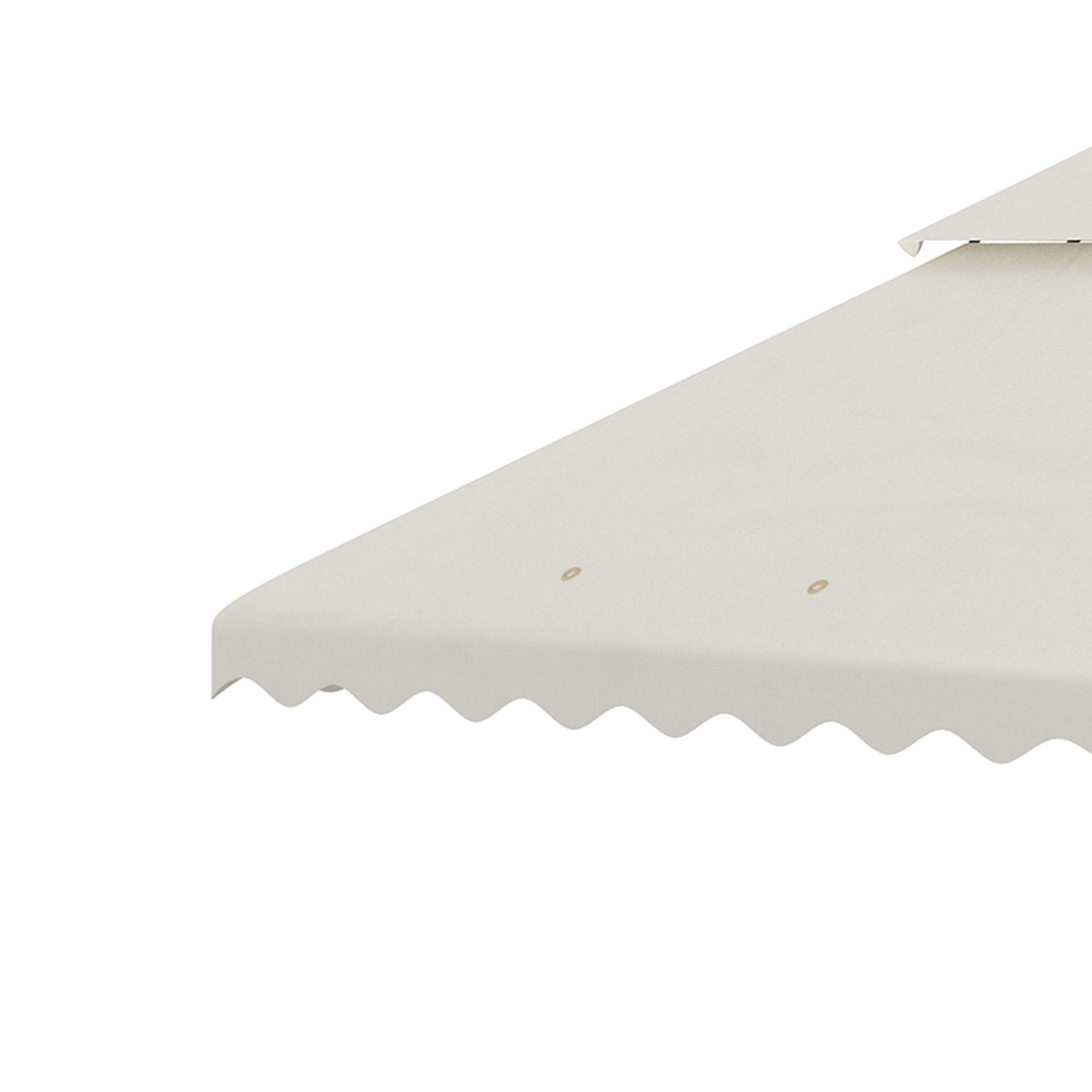 Toldo de substituição pérgola 395x297x145 cm creme branco Outsunny 4/7