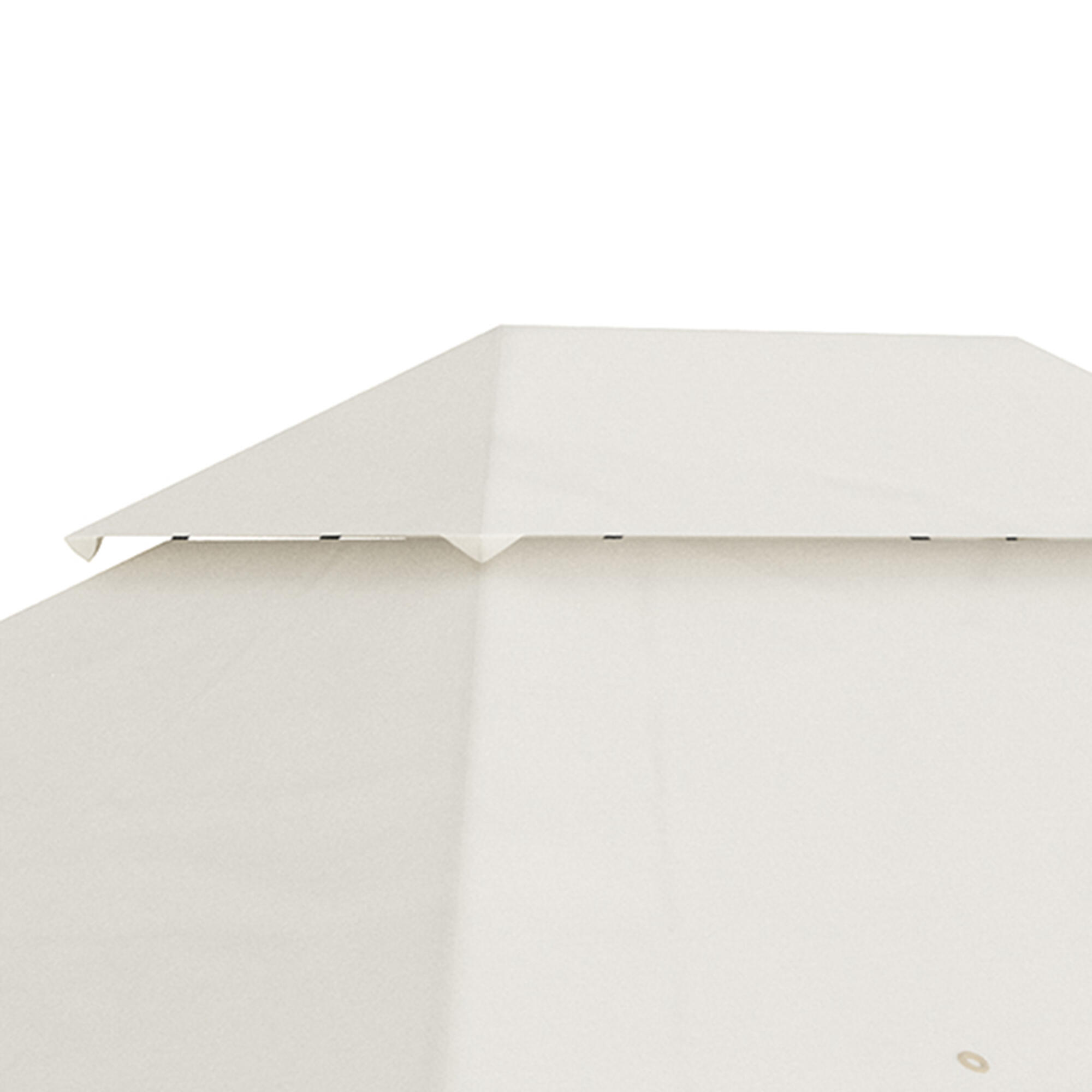 Toldo de substituição pérgola 395x297x145 cm creme branco Outsunny 5/7