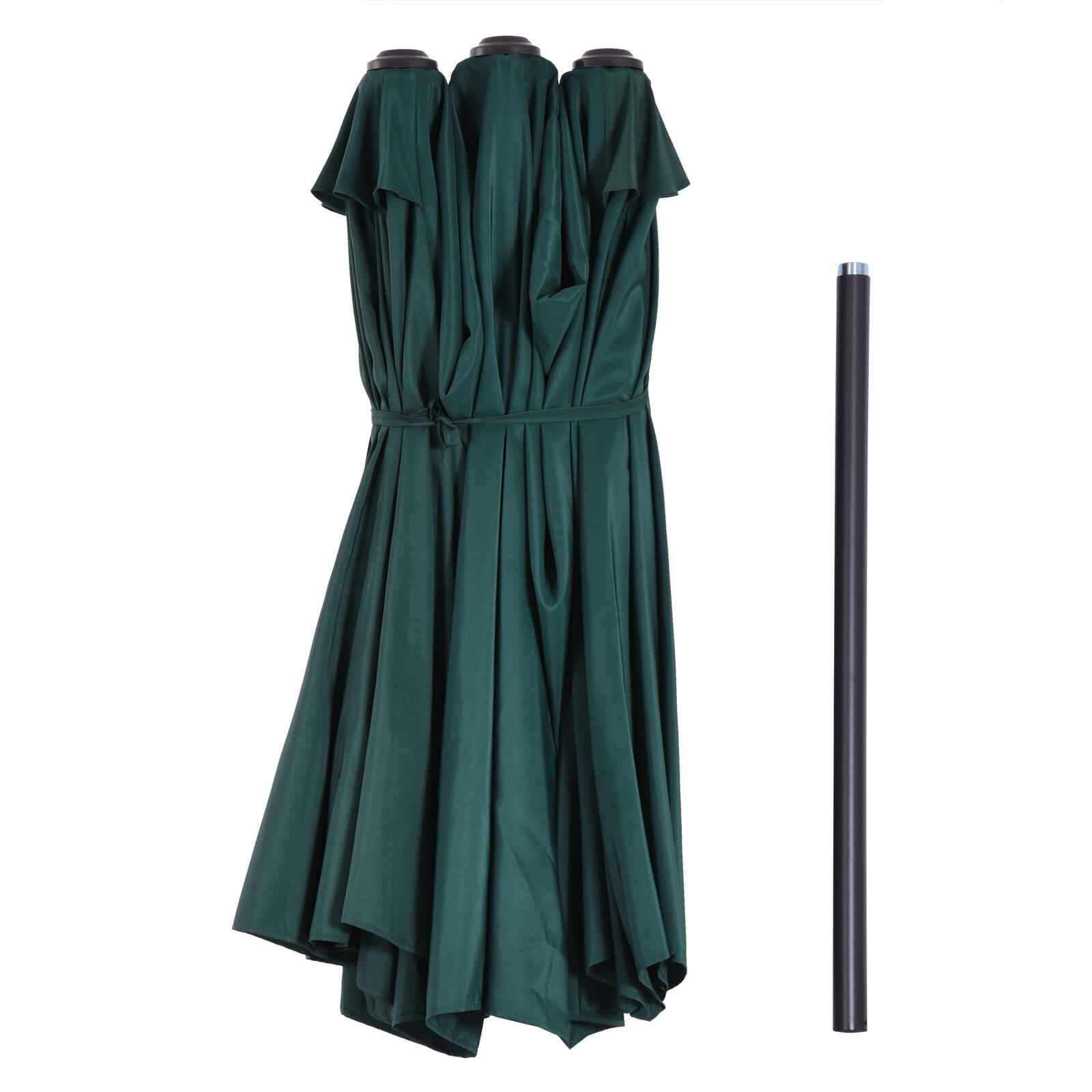 Sombrilla Doble Outsunny 460x270x240 cm Verde 5/6