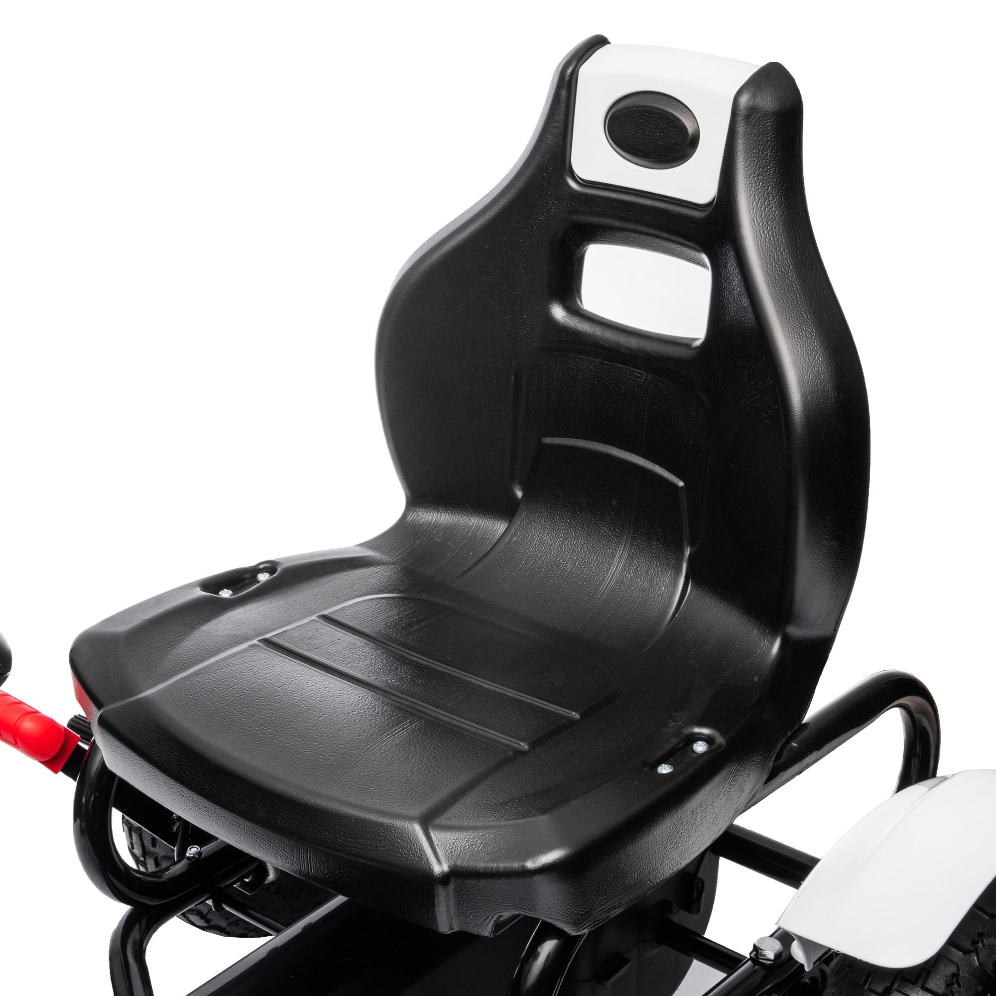 GoKart a Pedales HOMCOM 121x58x61 cm Blanco 5/7