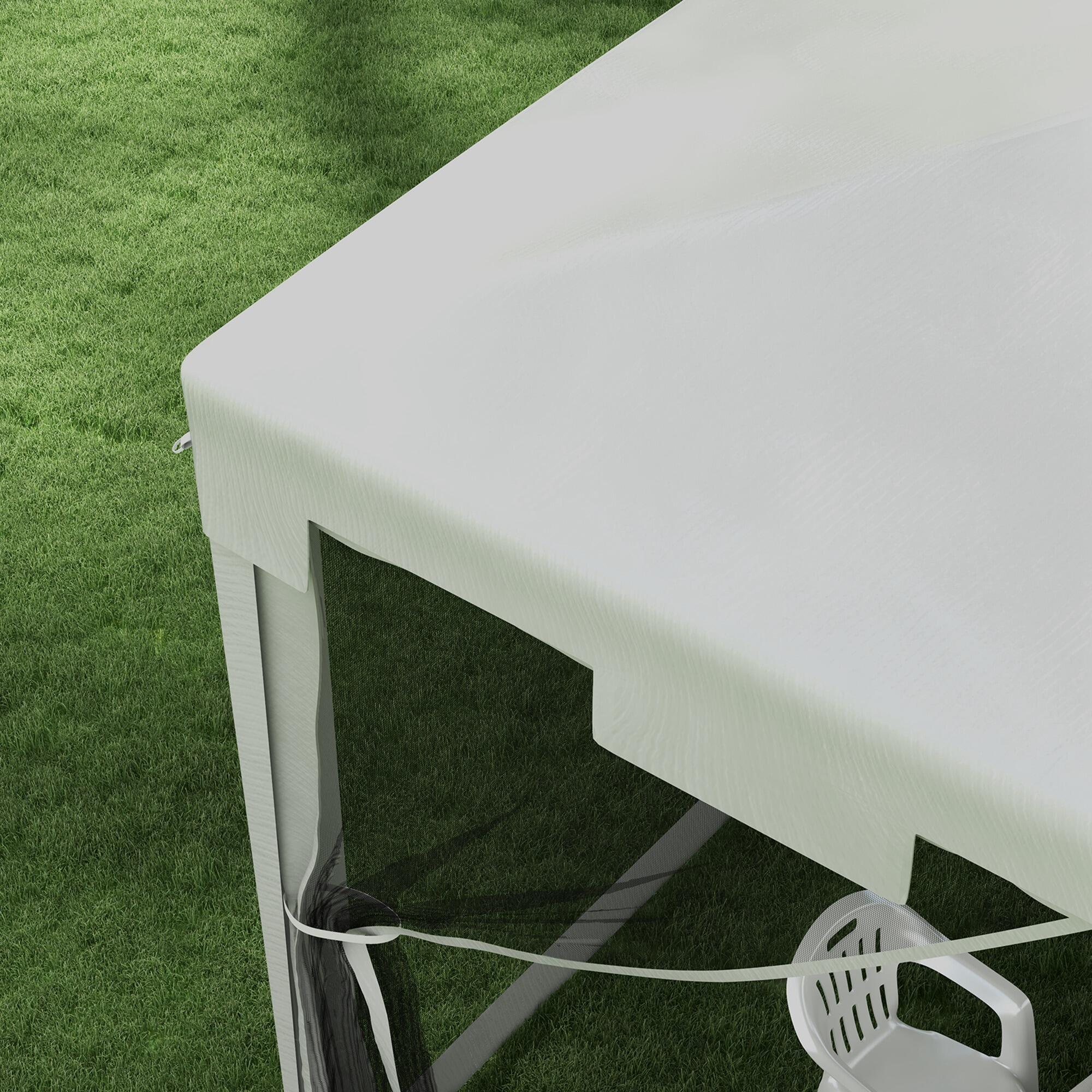 Carpa Evento Deportivo Outsunny 395x295x255 cm Blanco 4/7