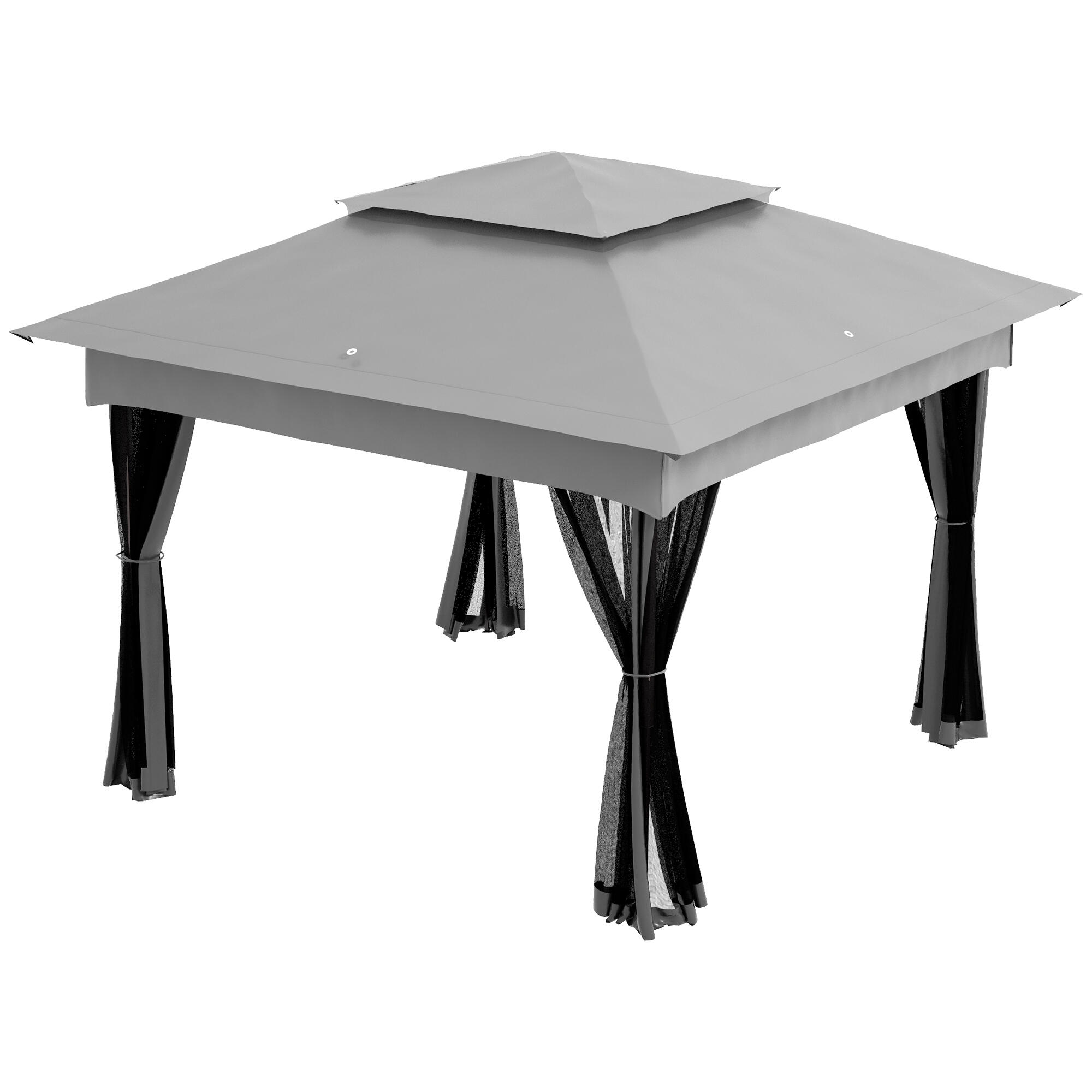 Carpa para eventos deportivos 325x325x270 cm Gris Claro 4/7