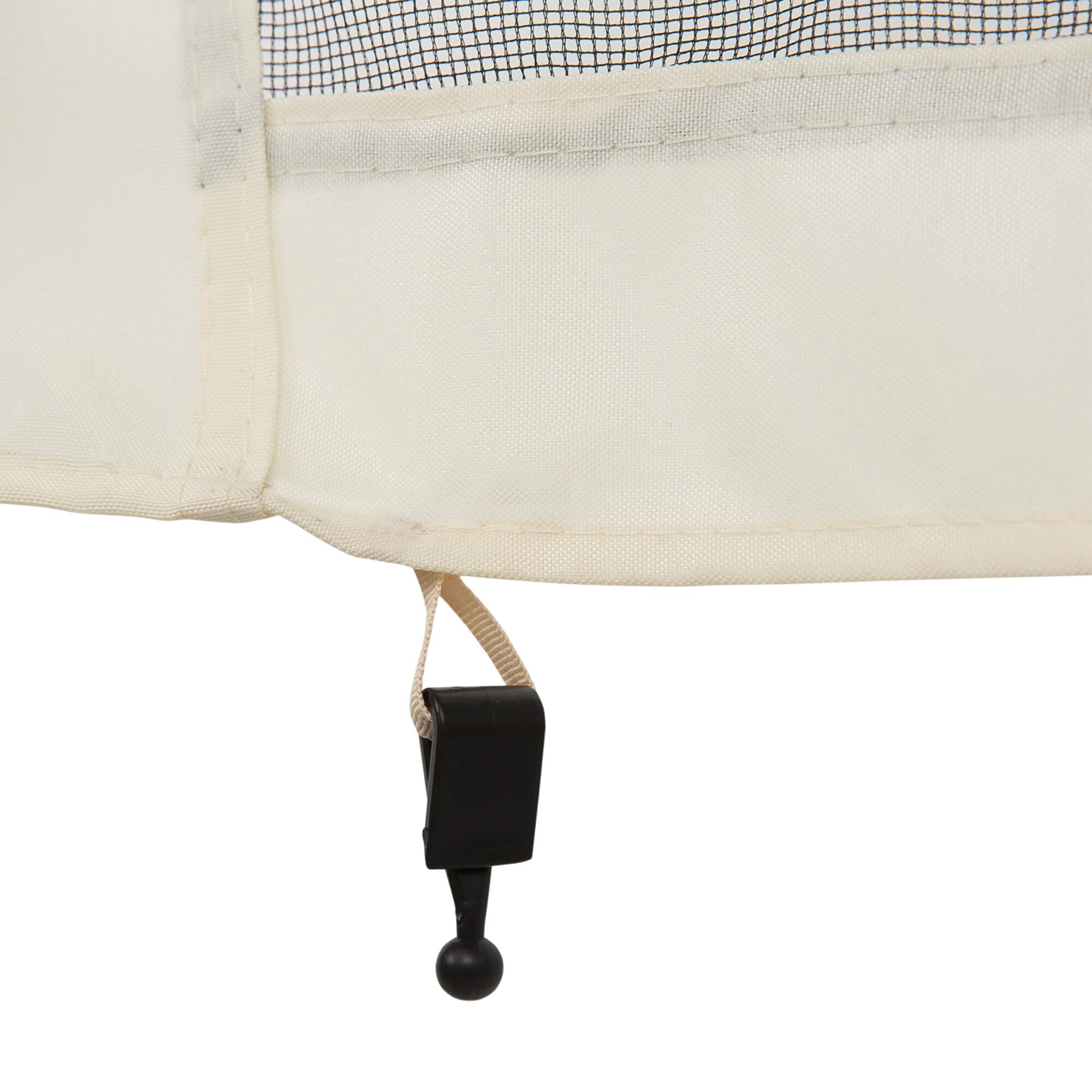 4 Paneles Laterales de Mosquitera para Carpa Outsunny 352x207cm Negro 5/7