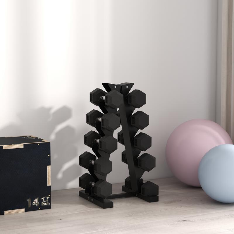 Suporte para Halteres SPORTNOW 35x33x66 cm Preto