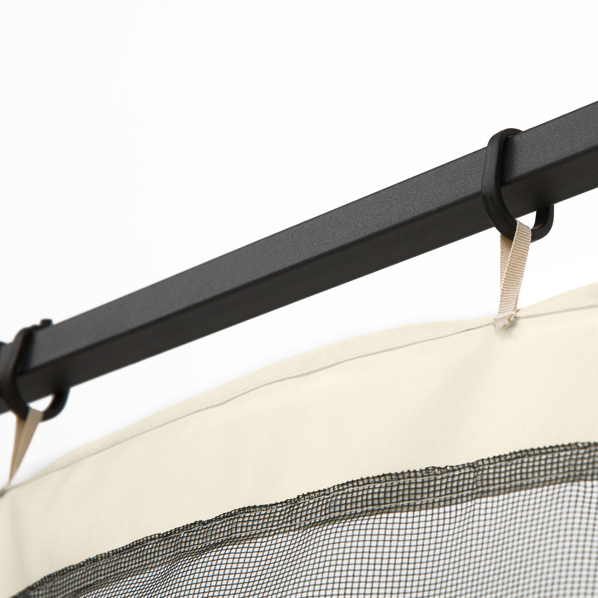 4 Paneles Laterales de Mosquitera para Carpa Outsunny 352x207cm Negro 6/7