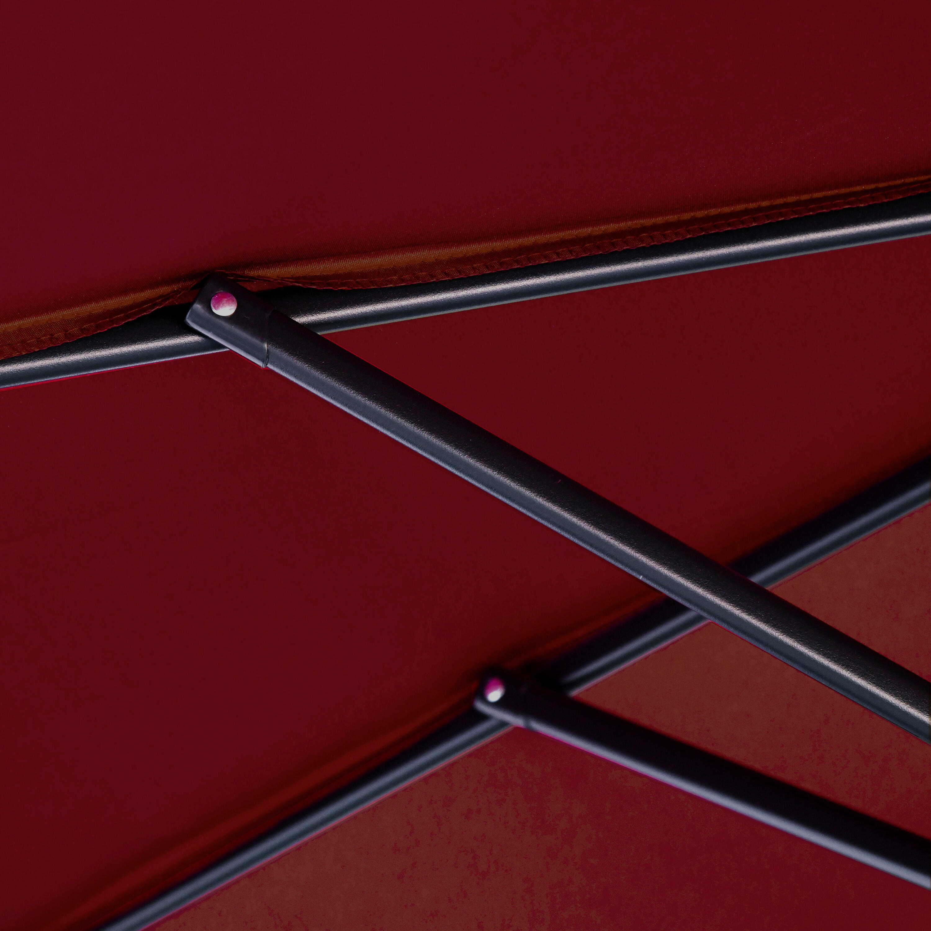 Sombrilla Excéntrica Outsunny 295x295x245 cm Rojo Vino 5/7