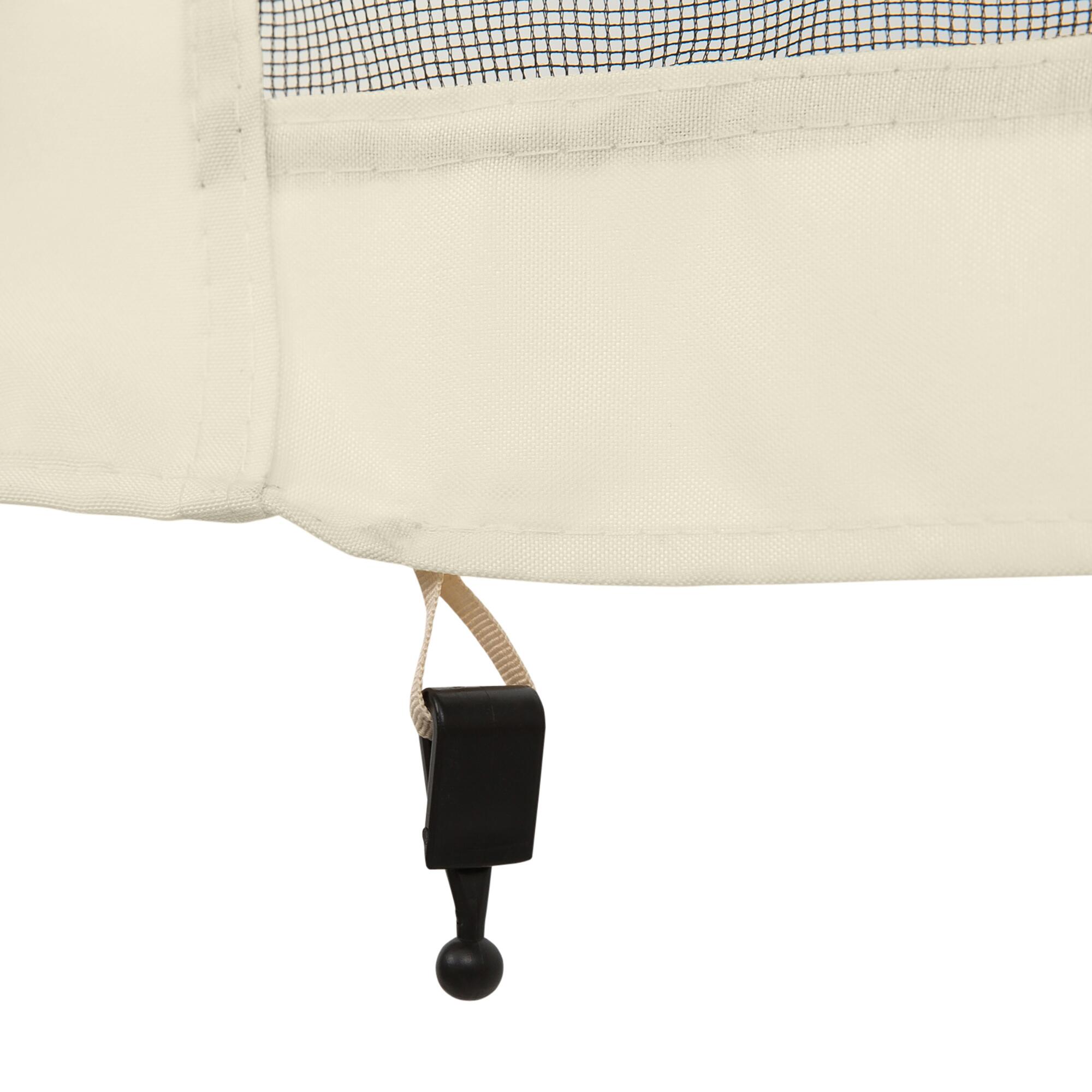 4 Painéis de Rede Mosquiteira para Tenda 335x207 cm Preto Outsunny 5/7
