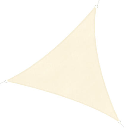 Toldo Vela Triangular Outsunny 500x500x500 cm Crema