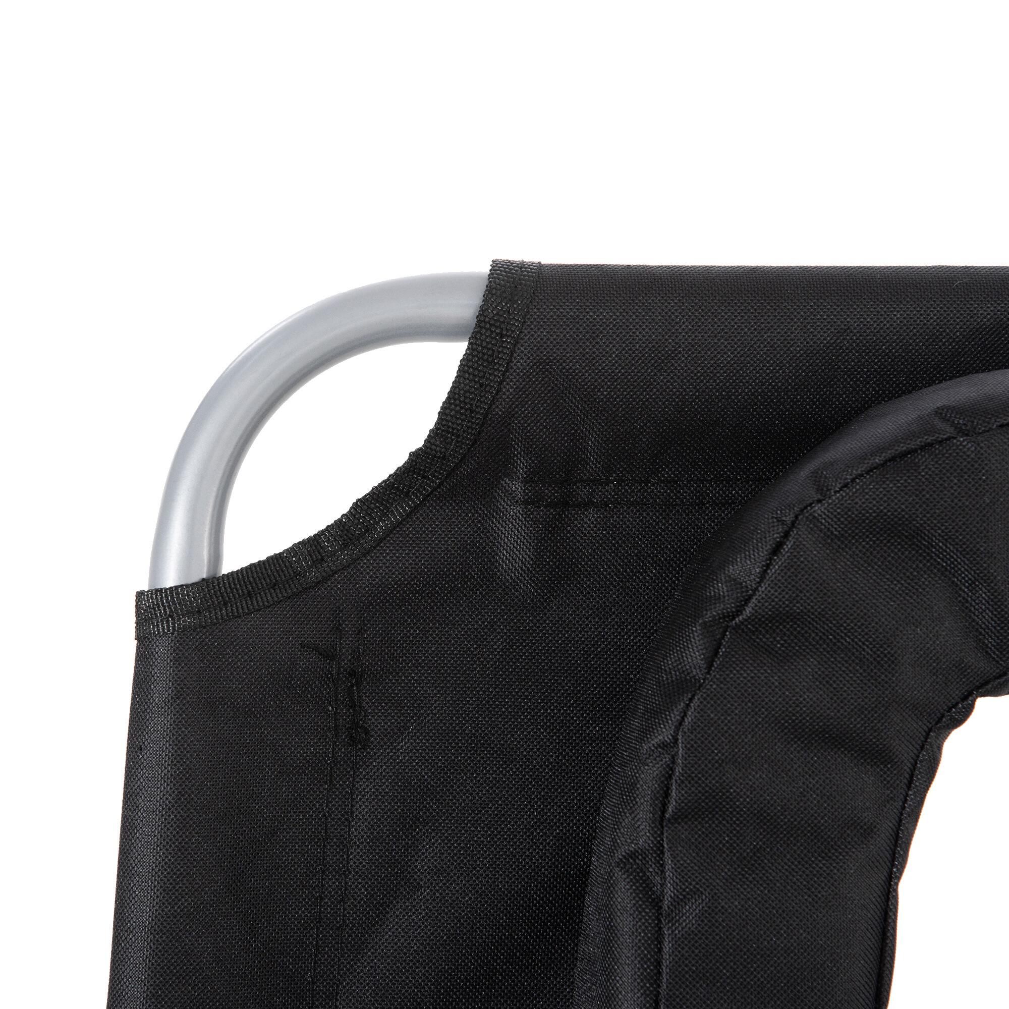 Tumbona Reclinable Outsunny 182x56x28 cm Negro 4/7