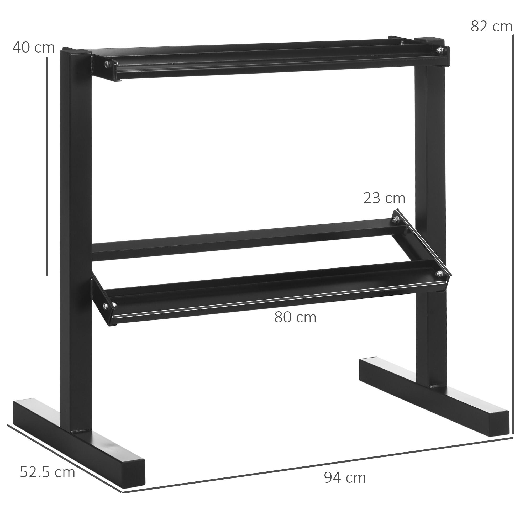 Estante para Mancuernas SPORTNOW 92.5x50.5x80.5 cm Negro 3/7