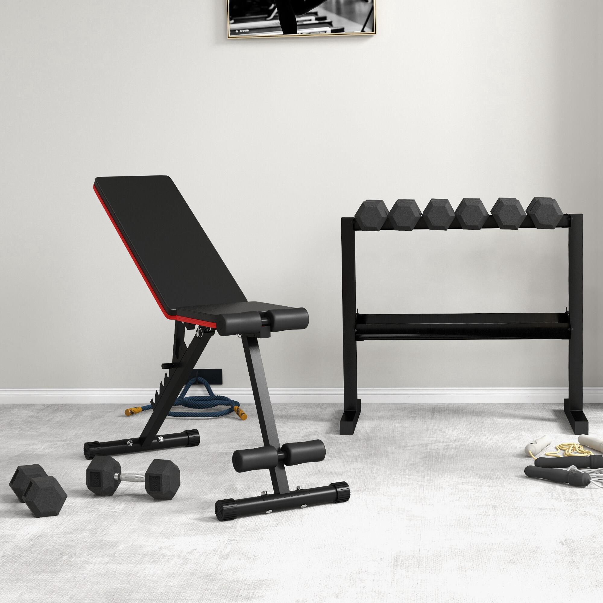 Estante para Mancuernas SPORTNOW 92.5x50.5x80.5 cm Negro 5/7