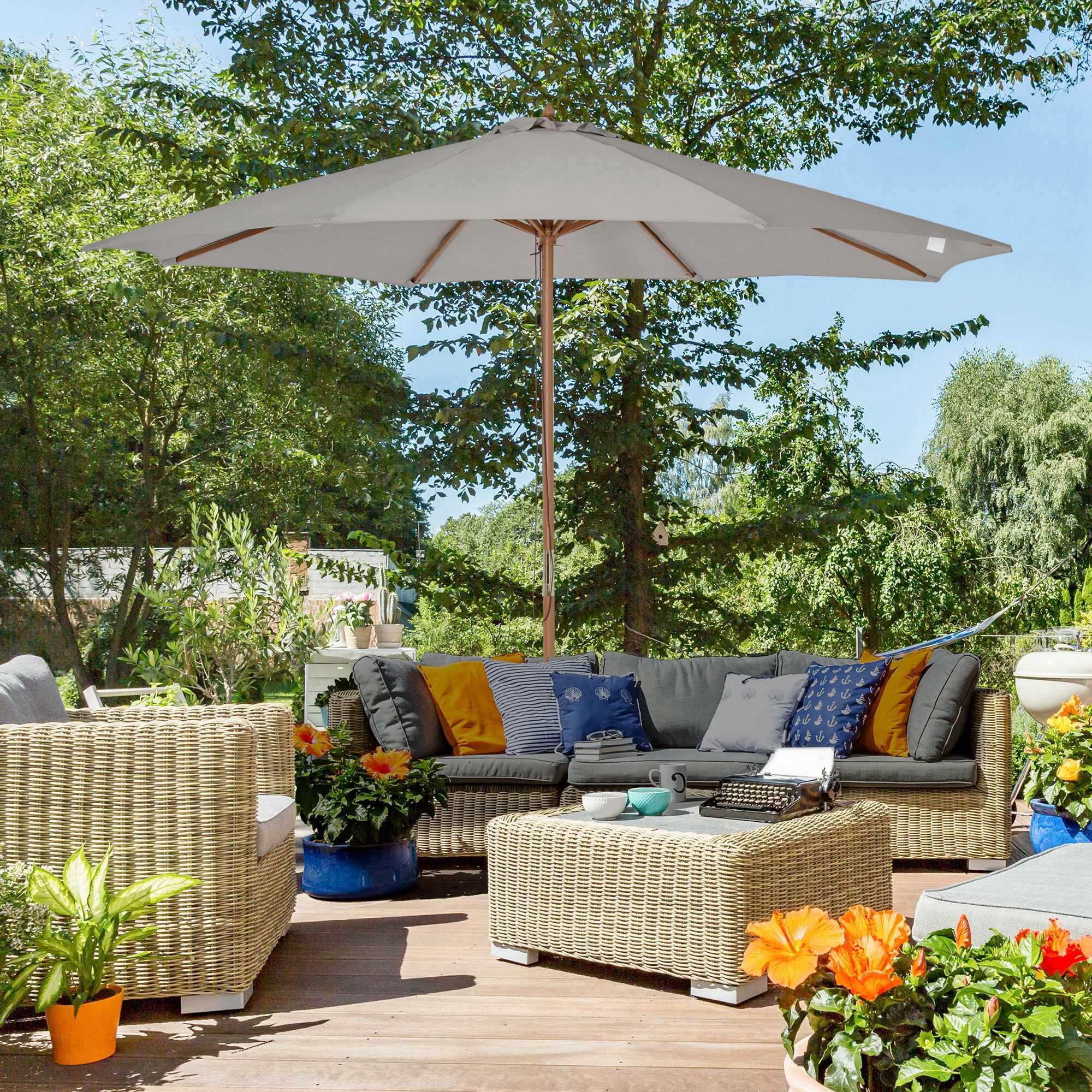 Sombrilla de camping Outsunny 300x300x250 cm Gris 2/7