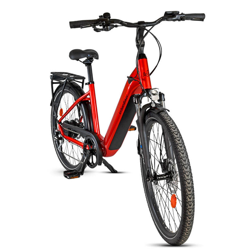 Univerzální městské elektrokolo | UB100B | Dojezd až 140 km | Červená | 28"