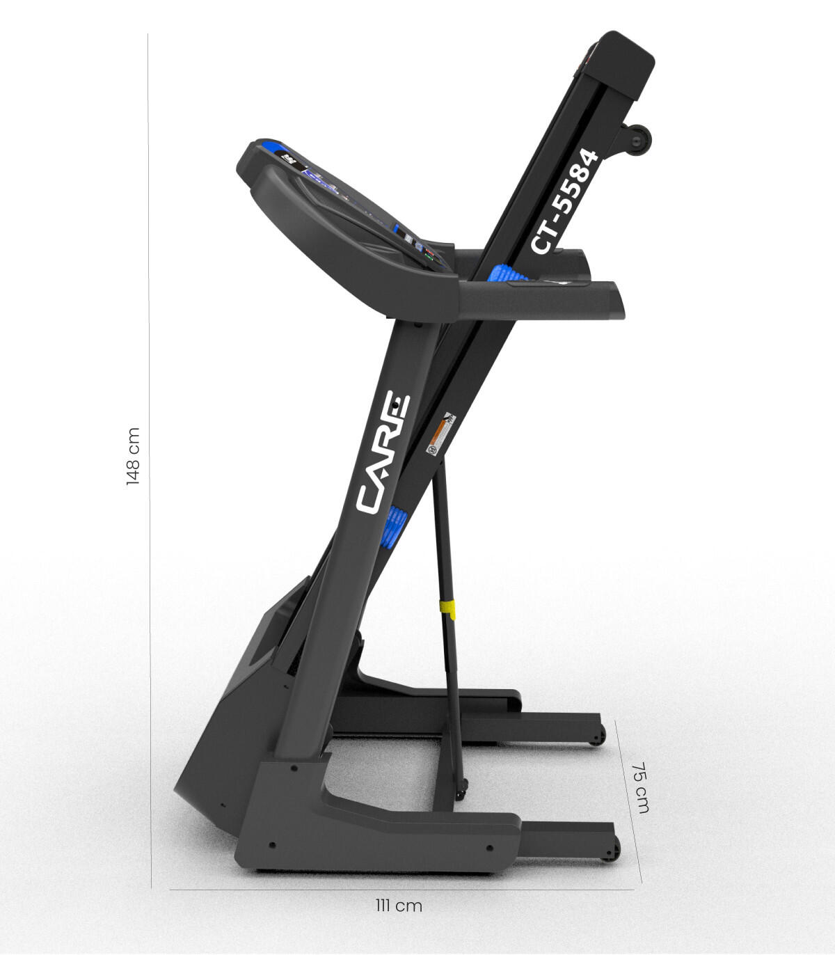 Tapis de course Connecté CARE - CT-5584-3 - 18km/h - Kinomap 3/8
