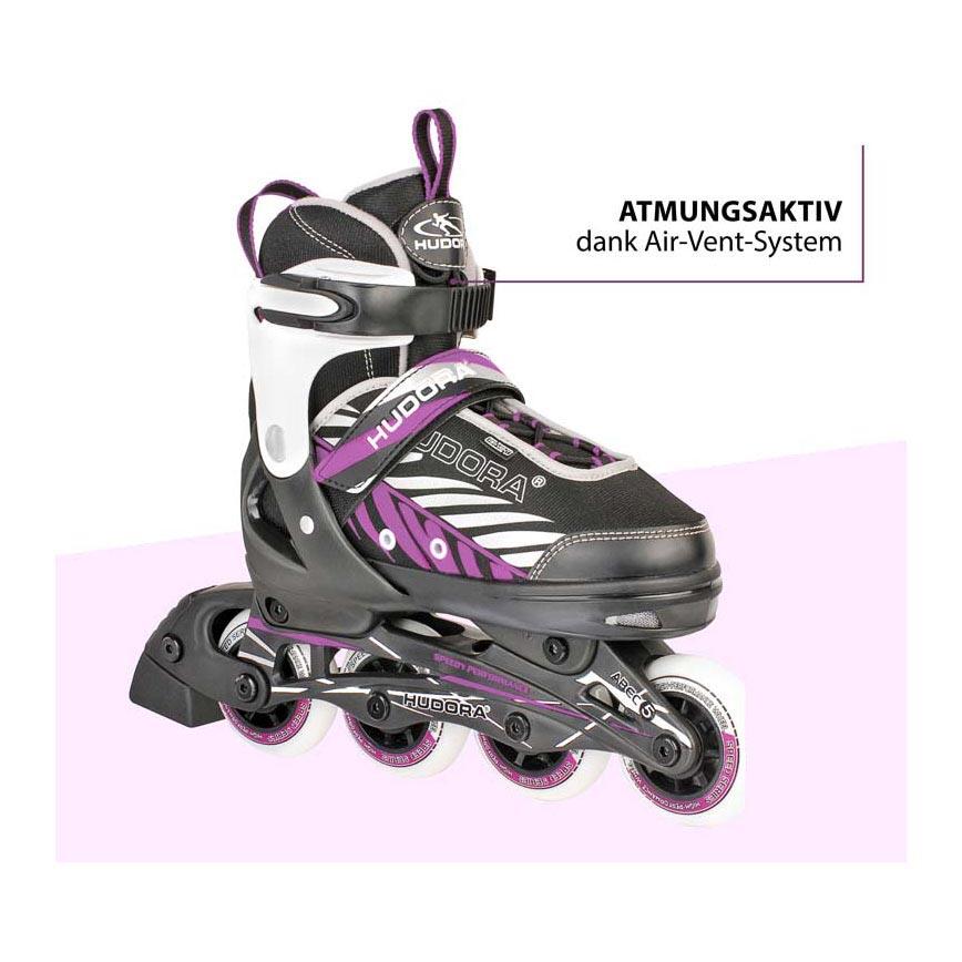HUDORA Inliner RX-90 - Inline-Skates Für Jugendliche & Erwachsene, Größe 36-46, Softboot Mit Air Vent