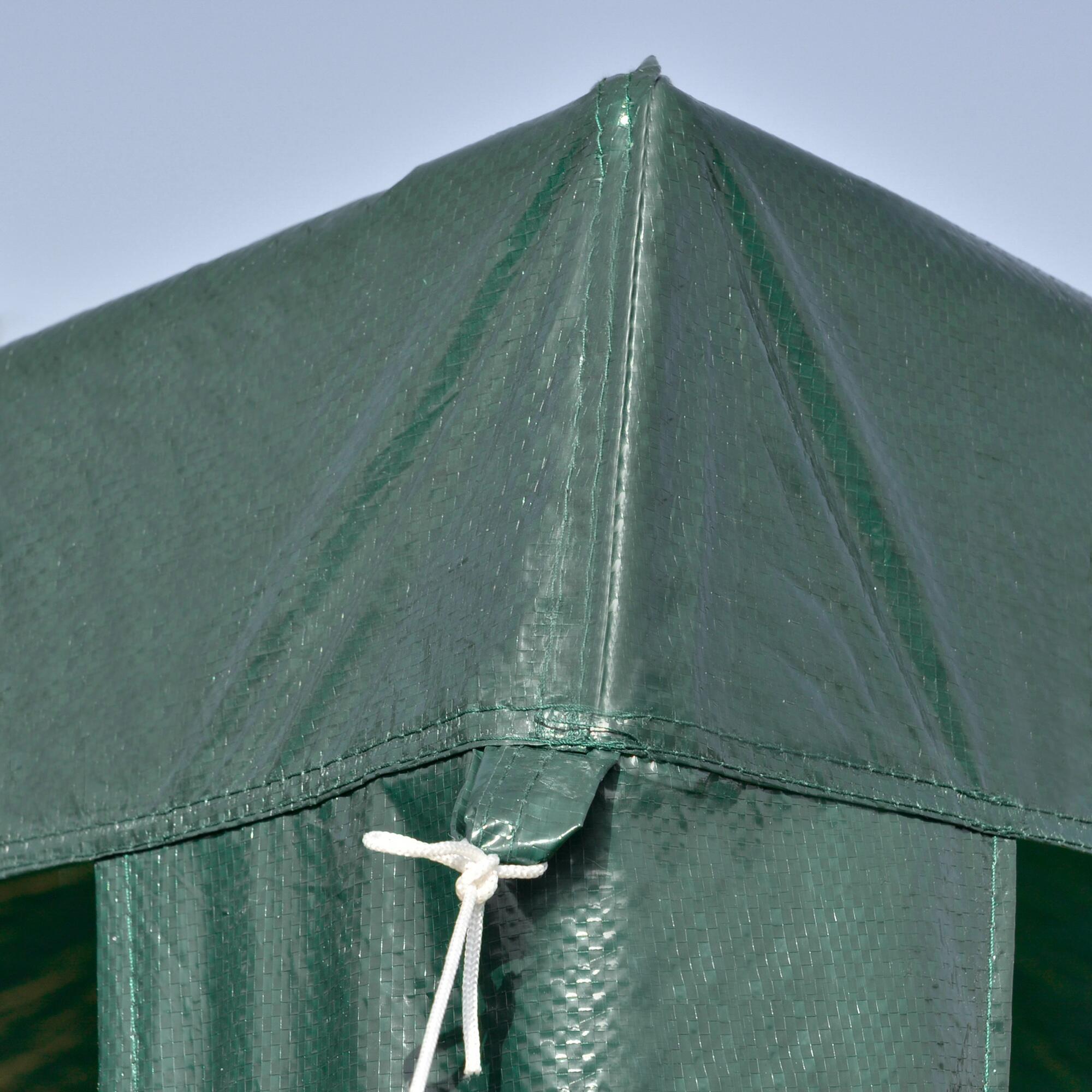 Carpa Evento Deportivo Outsunny 293x293x252 cm Verde 4/7