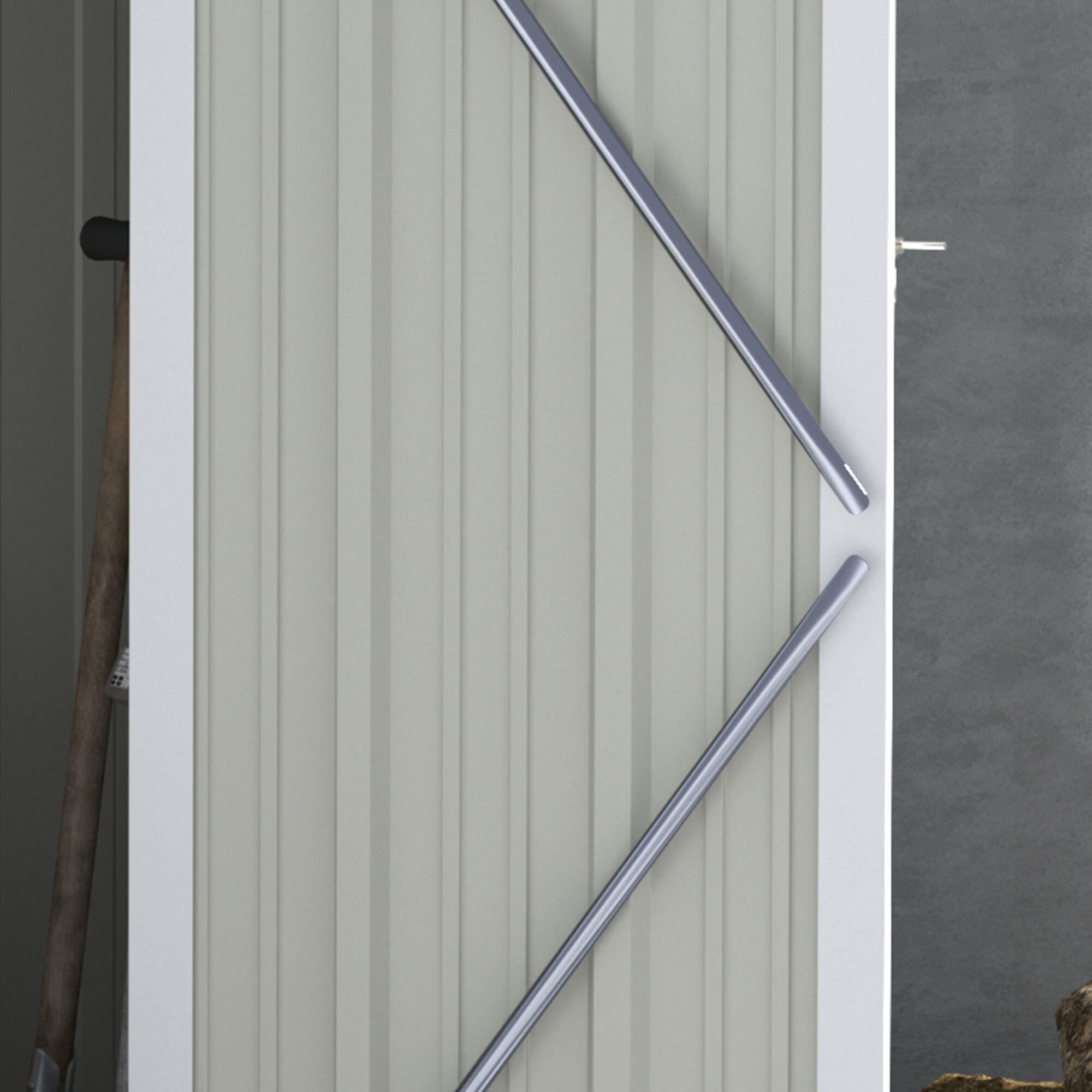 Caseta almacenamiento bicicletas Outsunny 142x84x189 cm Verde 5/7