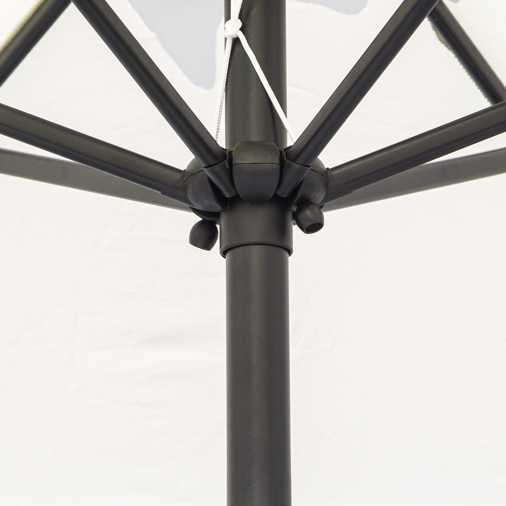 Chapéu de Sol de  270x270x235 cm Creme branco Outsunny 4/7