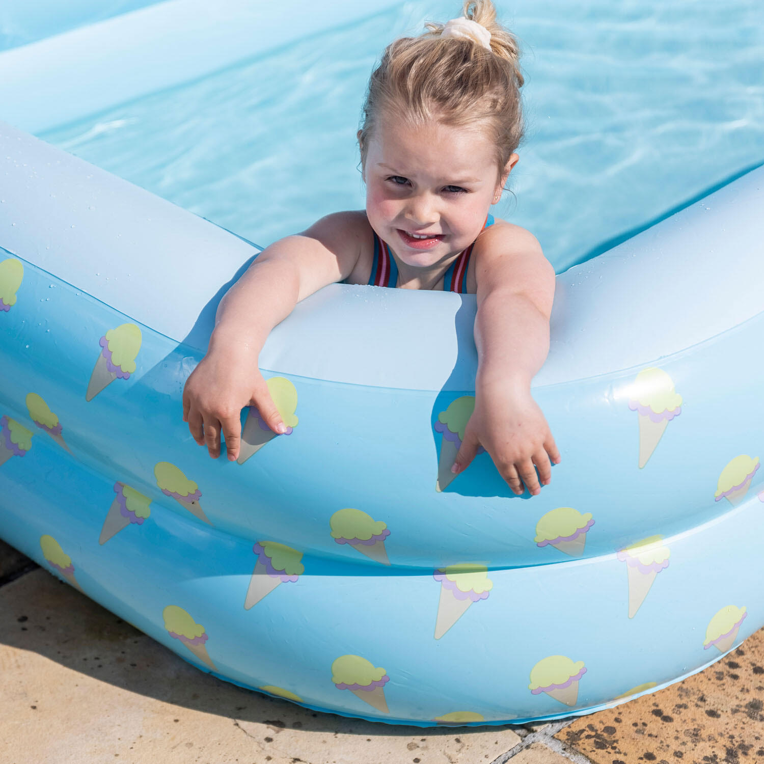 Swim Essentials Opblaasbaar zwembad ice cream 305x183x56 cm 4/5