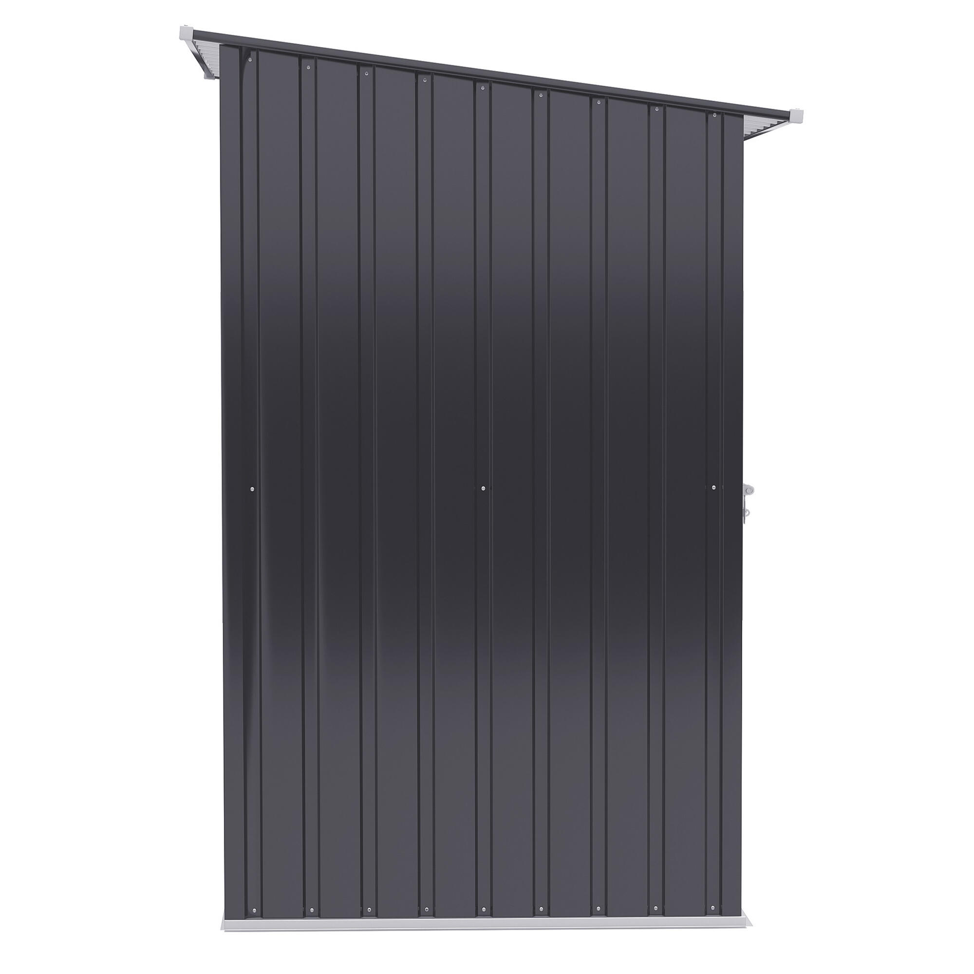Caseta almacenamiento bicicletas Outsunny 100x103x160 cm Gris 4/7