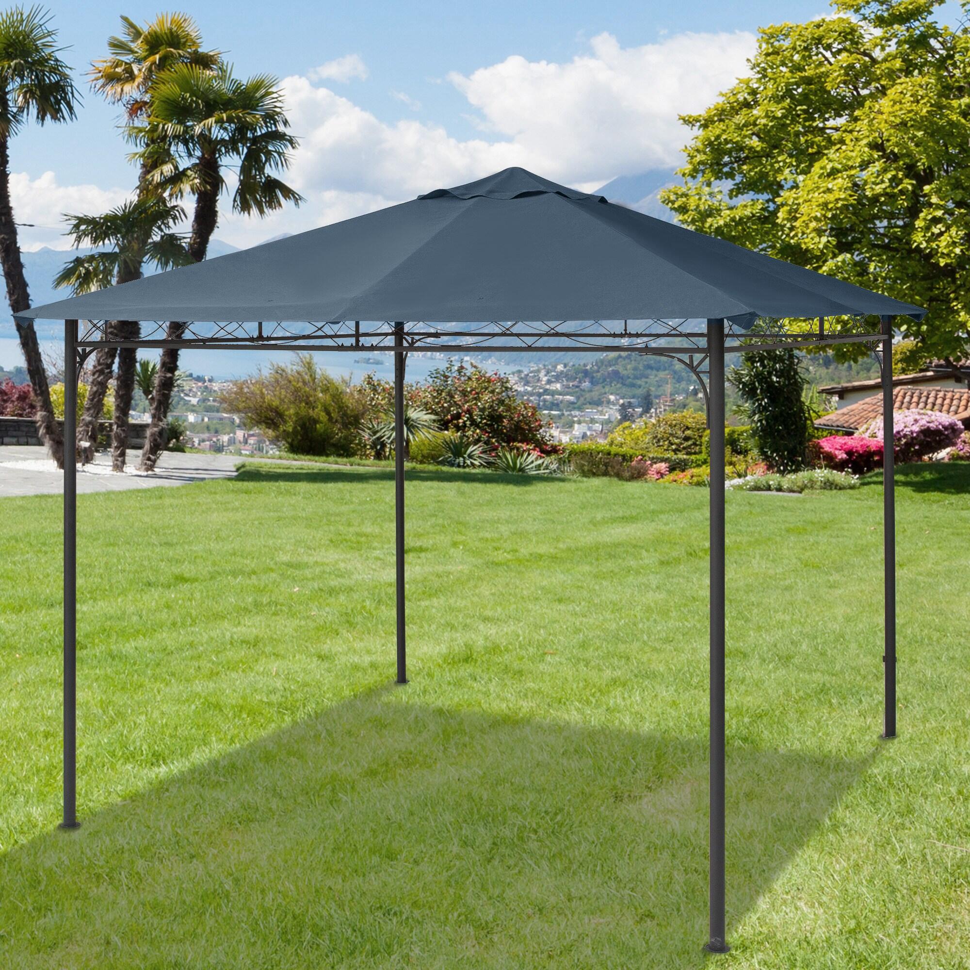 Techo de repuesto para cenador de camping  3x3 m gris 2/7