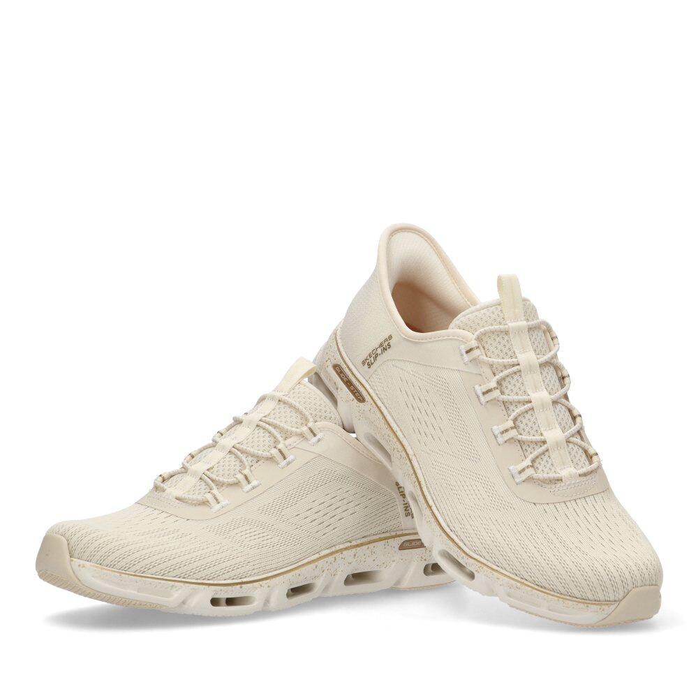 Turnschuh DAMEN Skechers Slip-ins Gliaus-step Pace Mesh BEIGE 5/6