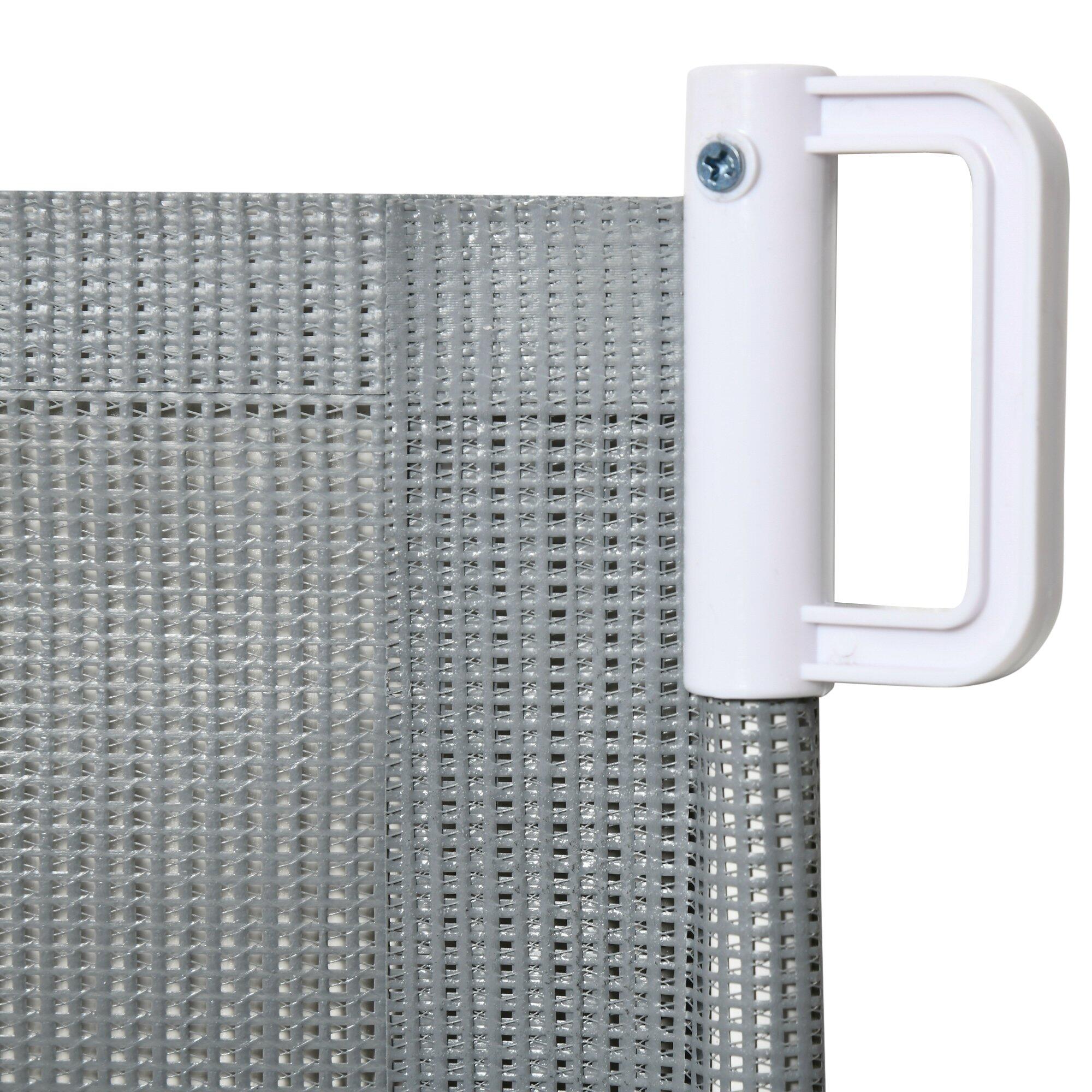 Barreira de Segurança PawHut 115x5.5x82.5 cm Cinzento 4/7