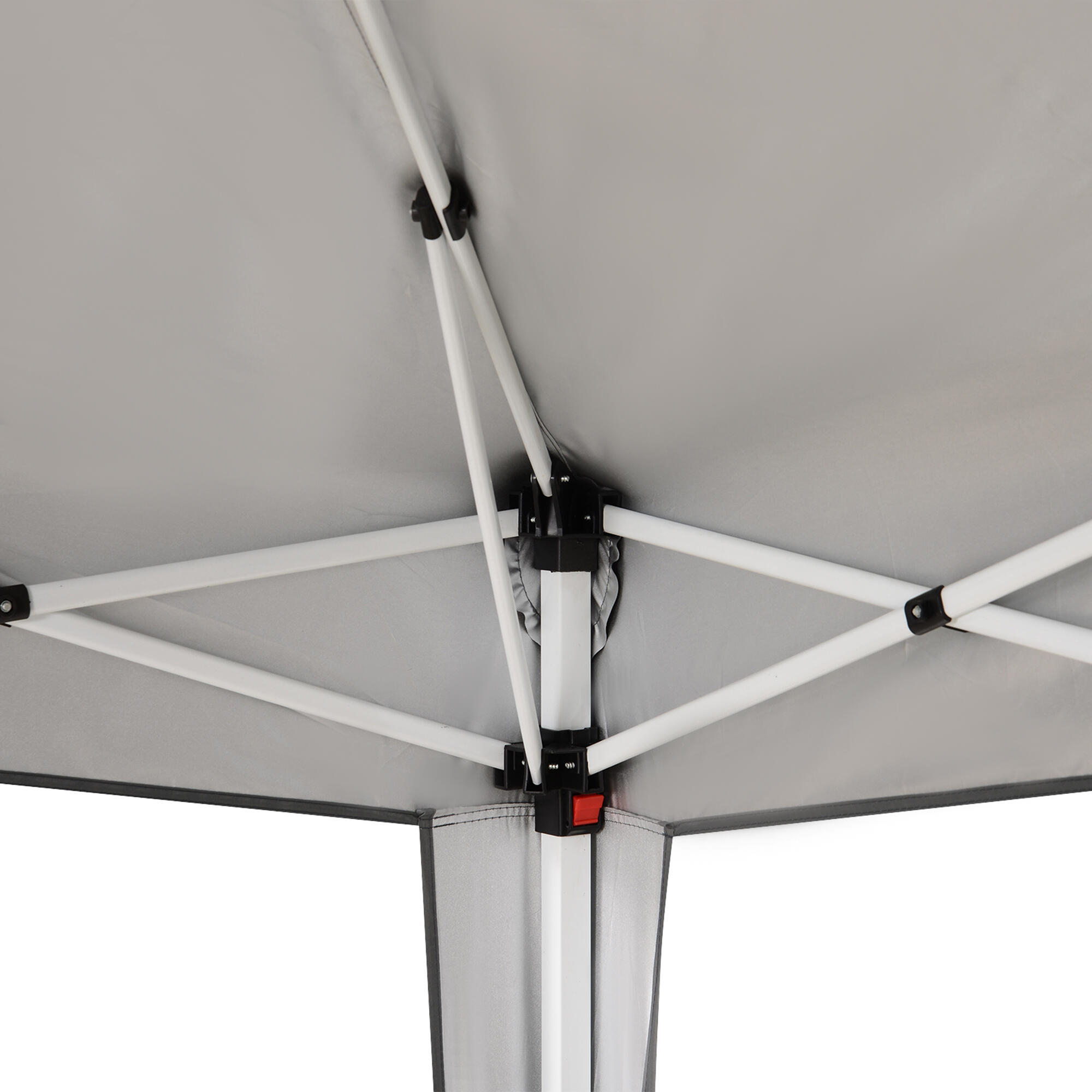 Tenda Dobrável 240x240x250 cm Cinza Outsunny 3/6