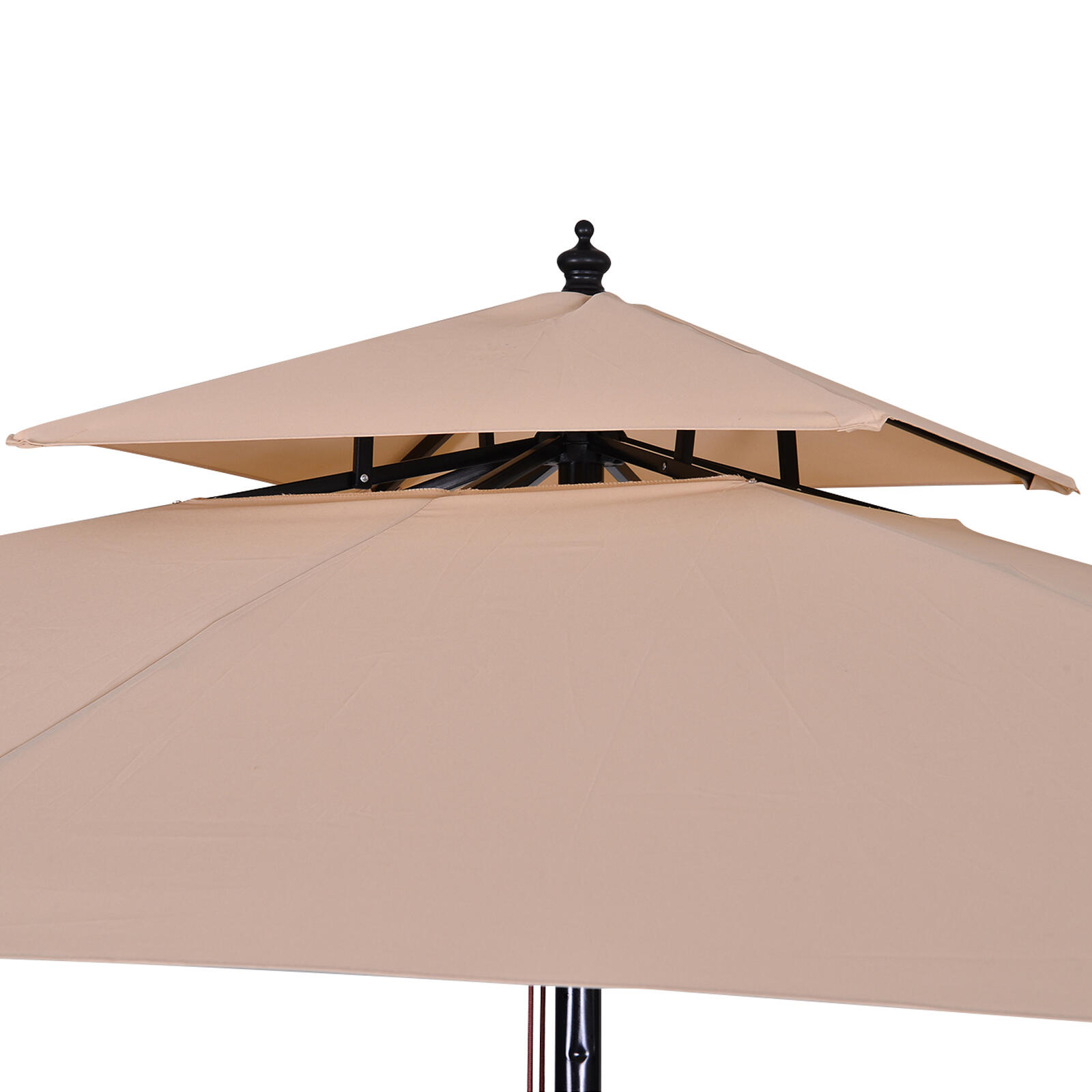 Parasol de camping Outsunny 300x300x297 cm Beige 4/6