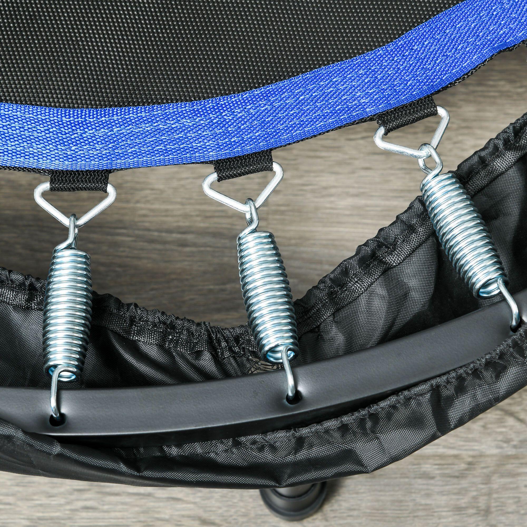 Trampolim fitness ø102x99-123 cm preto e laranja HOMCOM 5/7