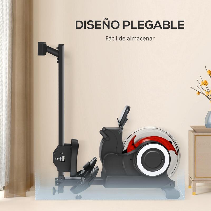 Máquina de remo 190x50x65 cm preto SPORTNOW