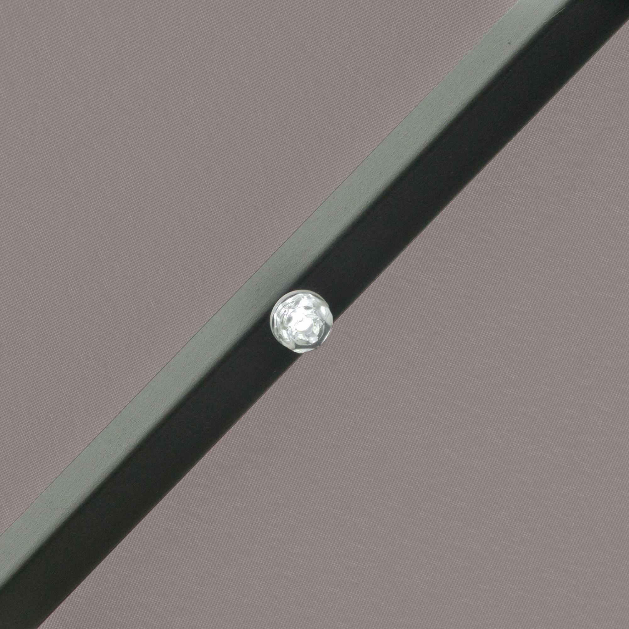 Sombrilla Outsunny 265x265x233 cm Gris 4/7