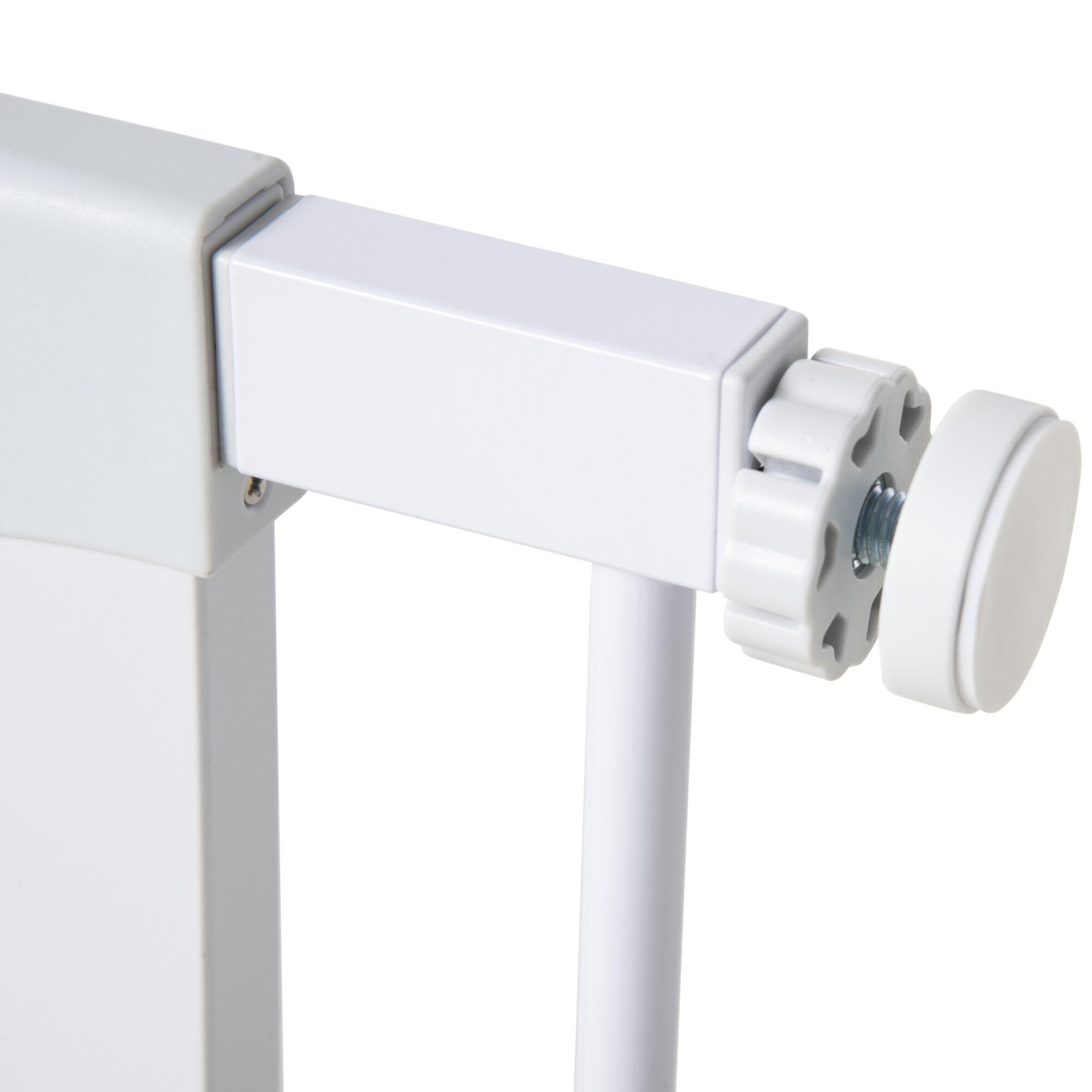 Barrera de Seguridad de Perros PawHut 96x5x76 cm Blanco 5/7